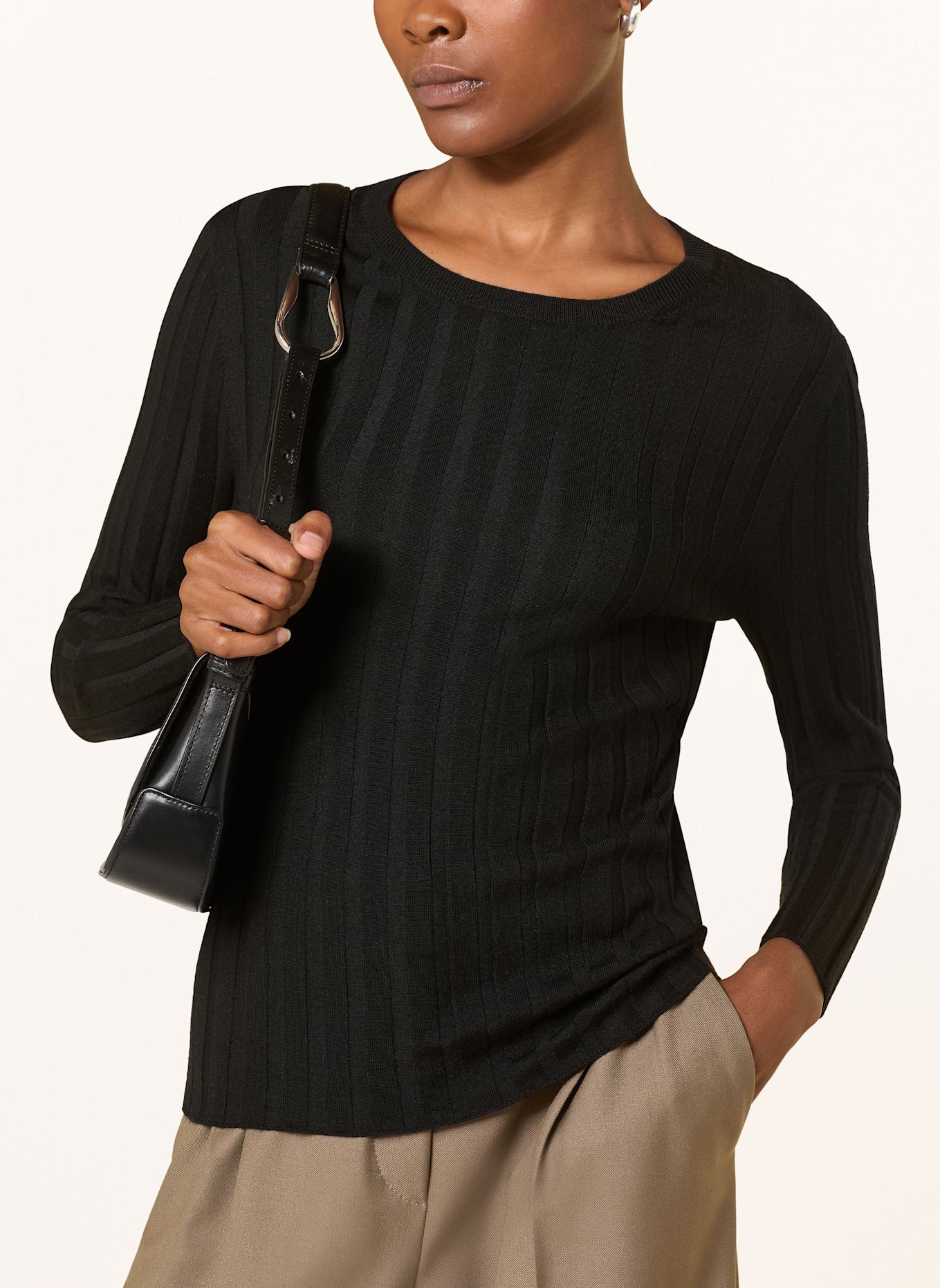 ALLUDE Sweater: BLACK