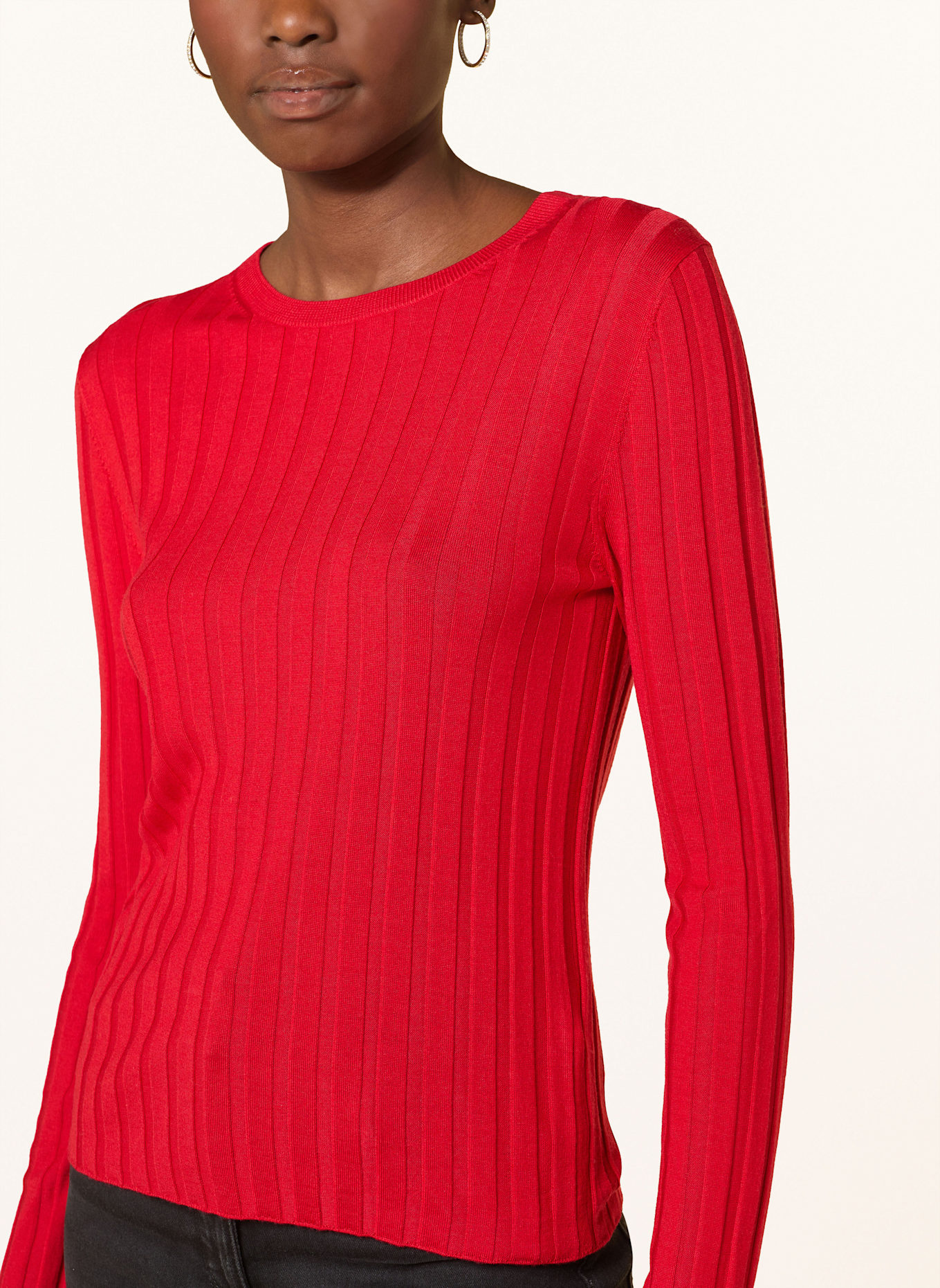 ALLUDE Sweter: CZERWONY