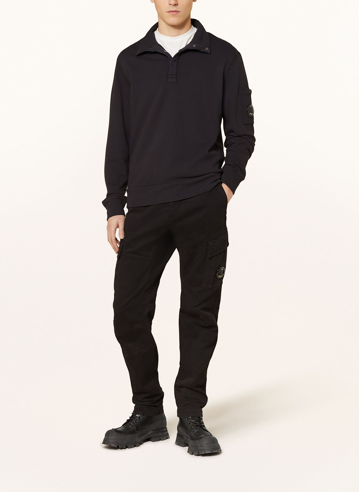 C.P. COMPANY Bluza nierozpinana: CZARNY