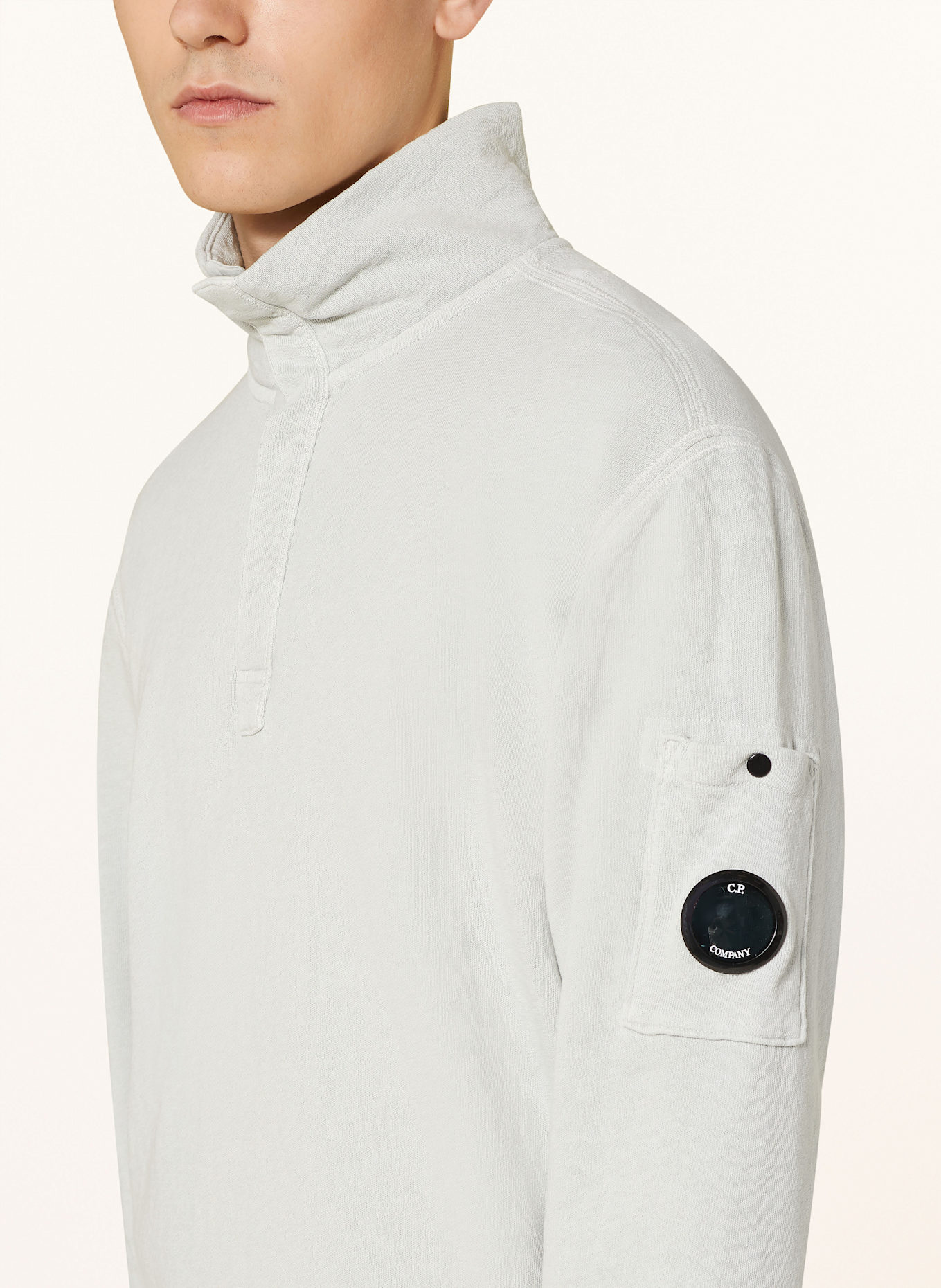 C.P. COMPANY Mikina: SVĚTLE ŠEDÁ