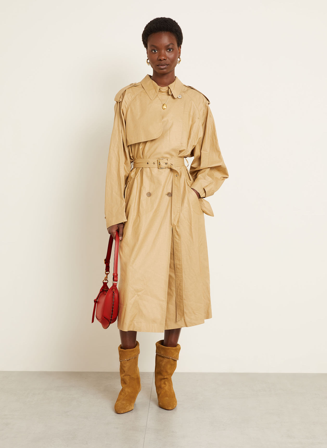 ISABEL MARANT Umhängetasche OSKAN MOON, Farbe: ROT (Bild 5)