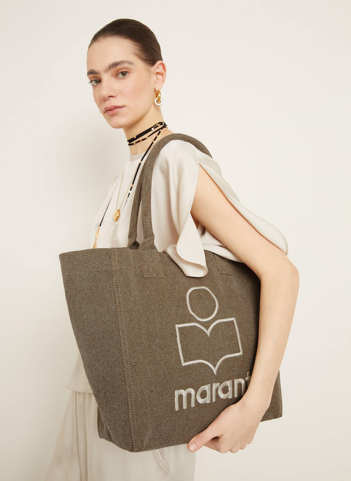 ISABEL MARANT Sac cabas YENKY SMALL: KAKI