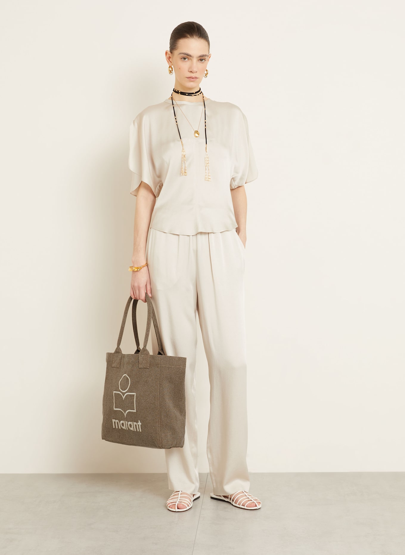 ISABEL MARANT Sac cabas YENKY SMALL: KAKI