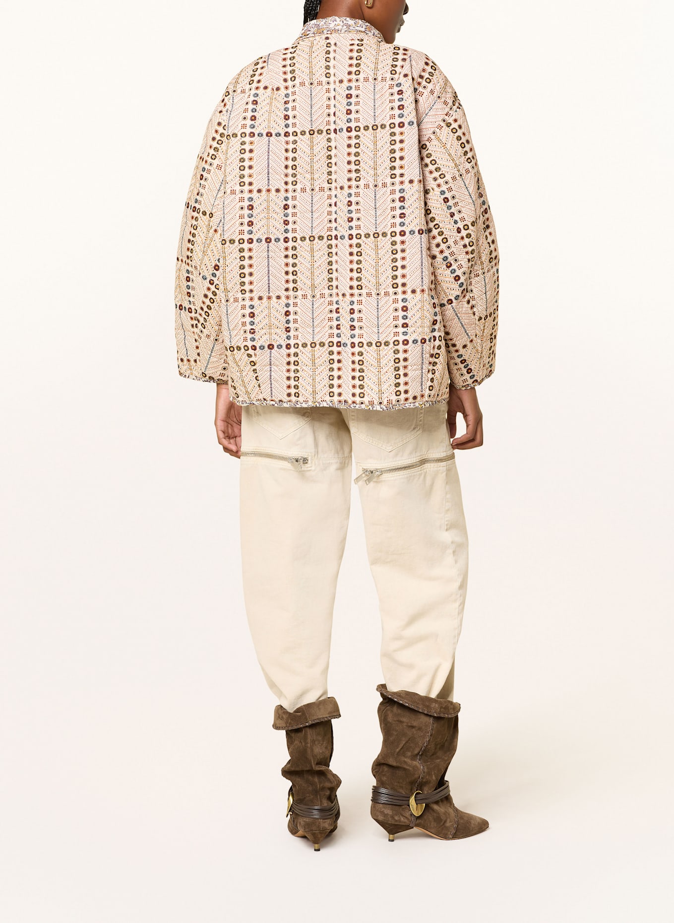 MARANT ÉTOILE Steppjacke CHANCEL: ECRU / CREME / GELB