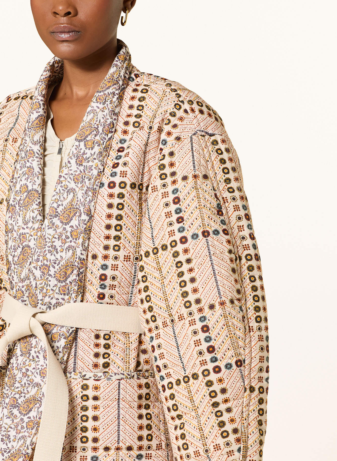 MARANT ÉTOILE Steppjacke CHANCEL: ECRU / CREME / GELB