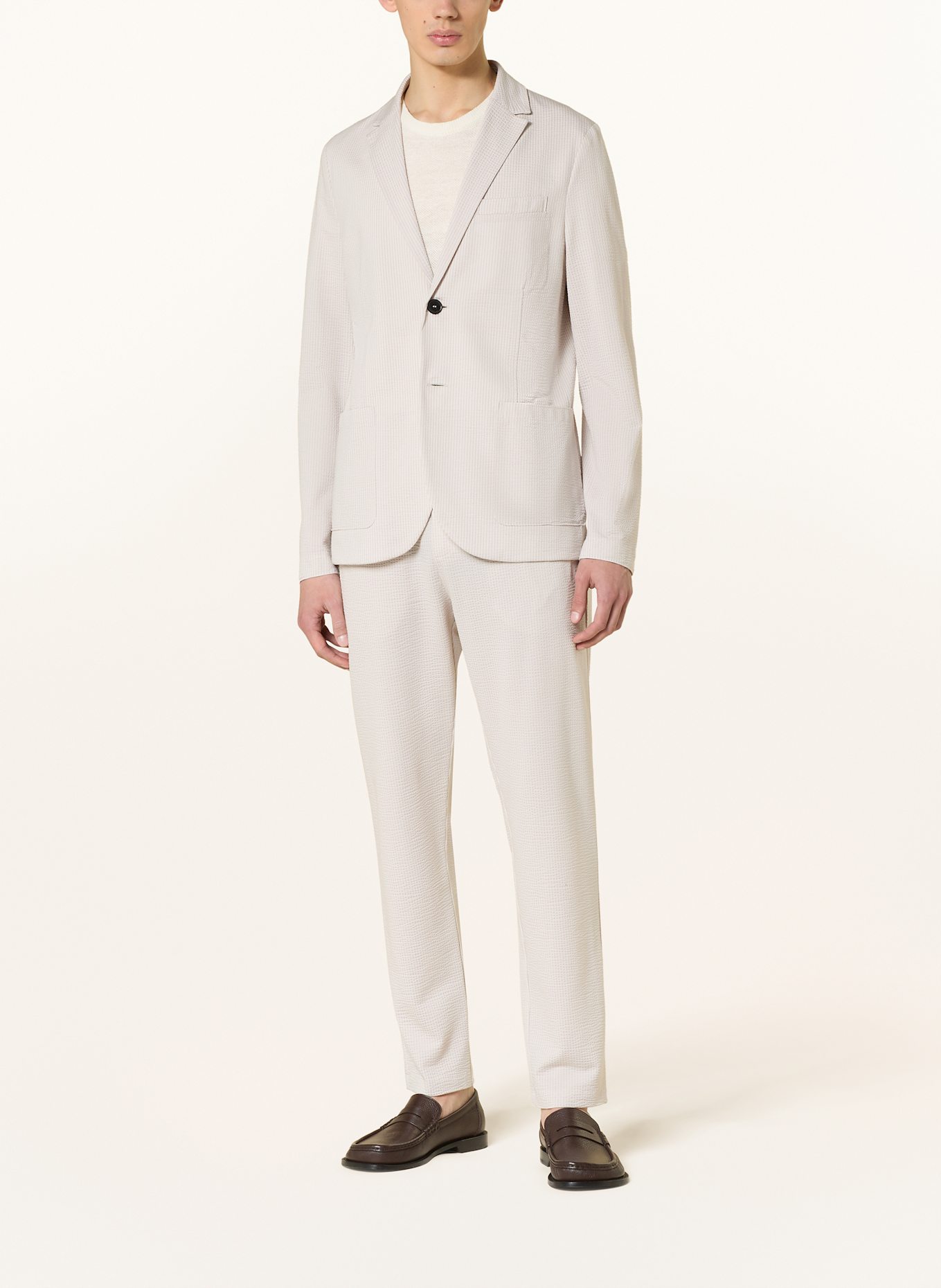 Harris Wharf London シングルジャケット ホワイト SS24 HARRIS WHARF LONDON Suit jacket regular fit in yg02 beige