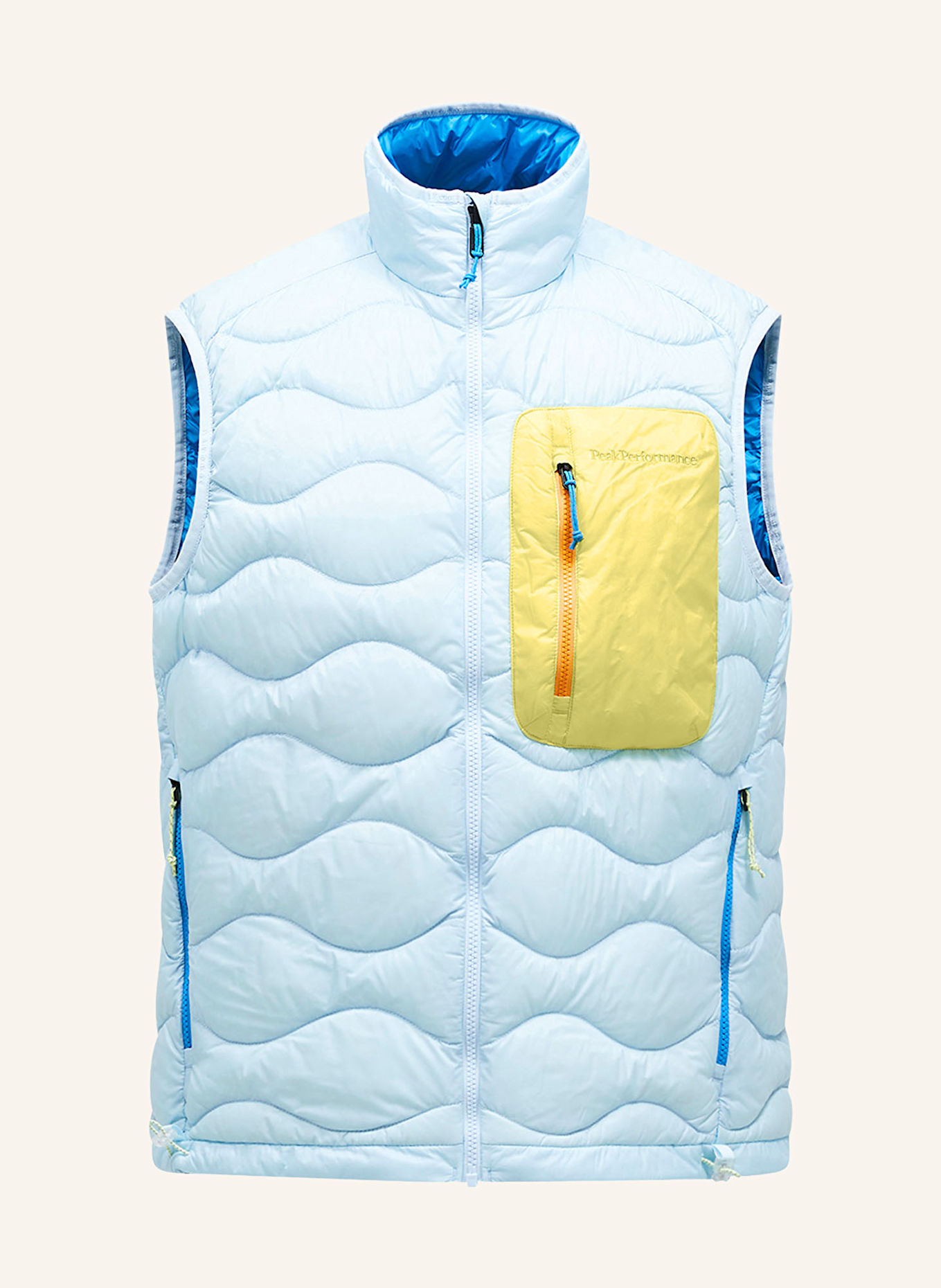 Peak Performance Daunenweste UTILITY HELIUM: HELLBLAU / HELLGRÜN