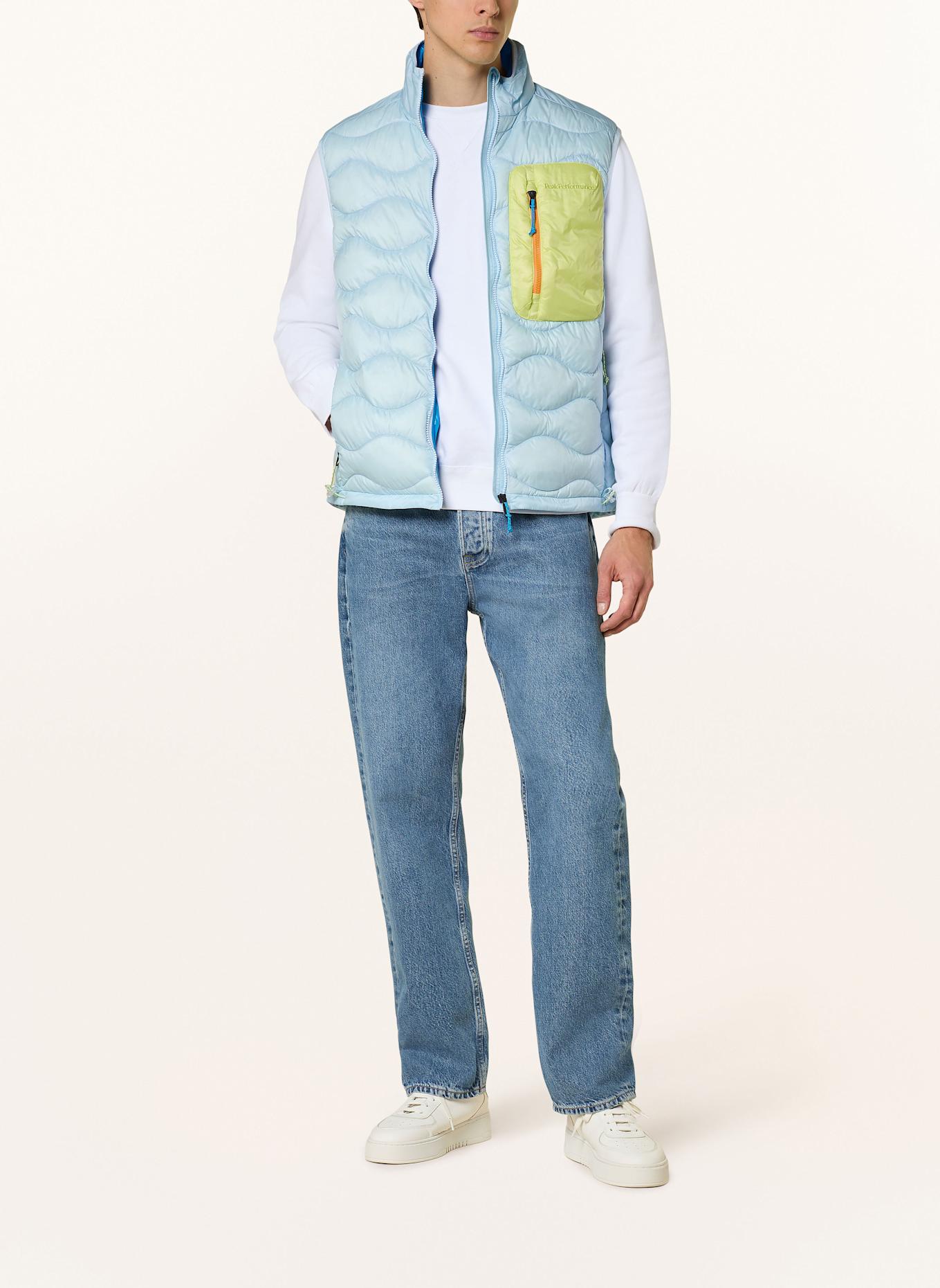 Peak Performance Daunenweste UTILITY HELIUM: HELLBLAU / HELLGRÜN