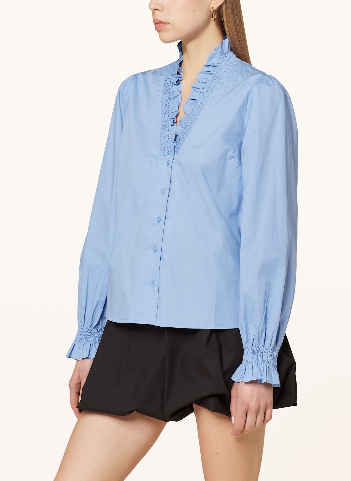 NEO NOIR Bluse BRILLE: HELLBLAU
