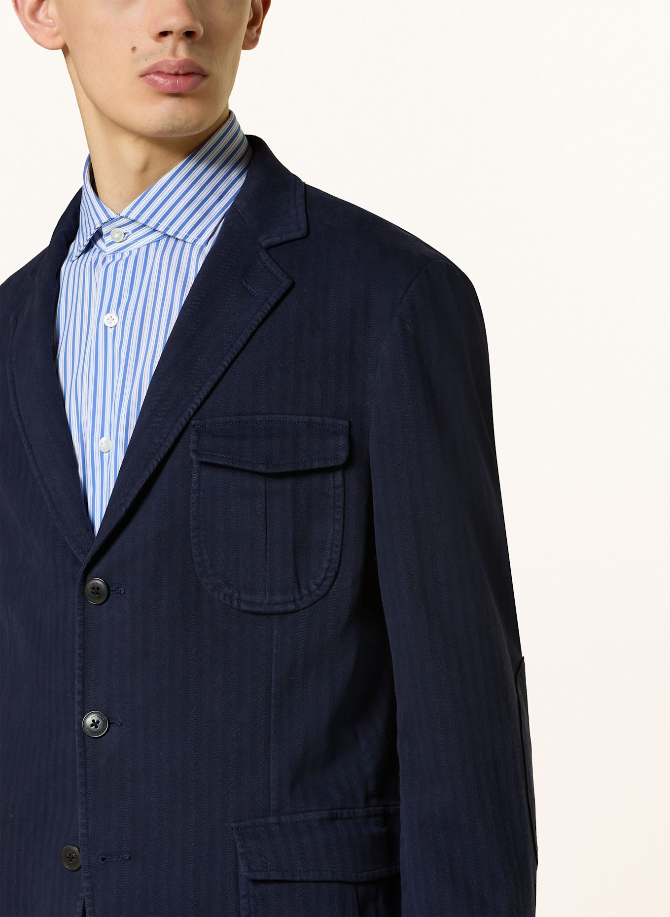 HACKETT LONDON Tailored jacket slim fit: DARK BLUE