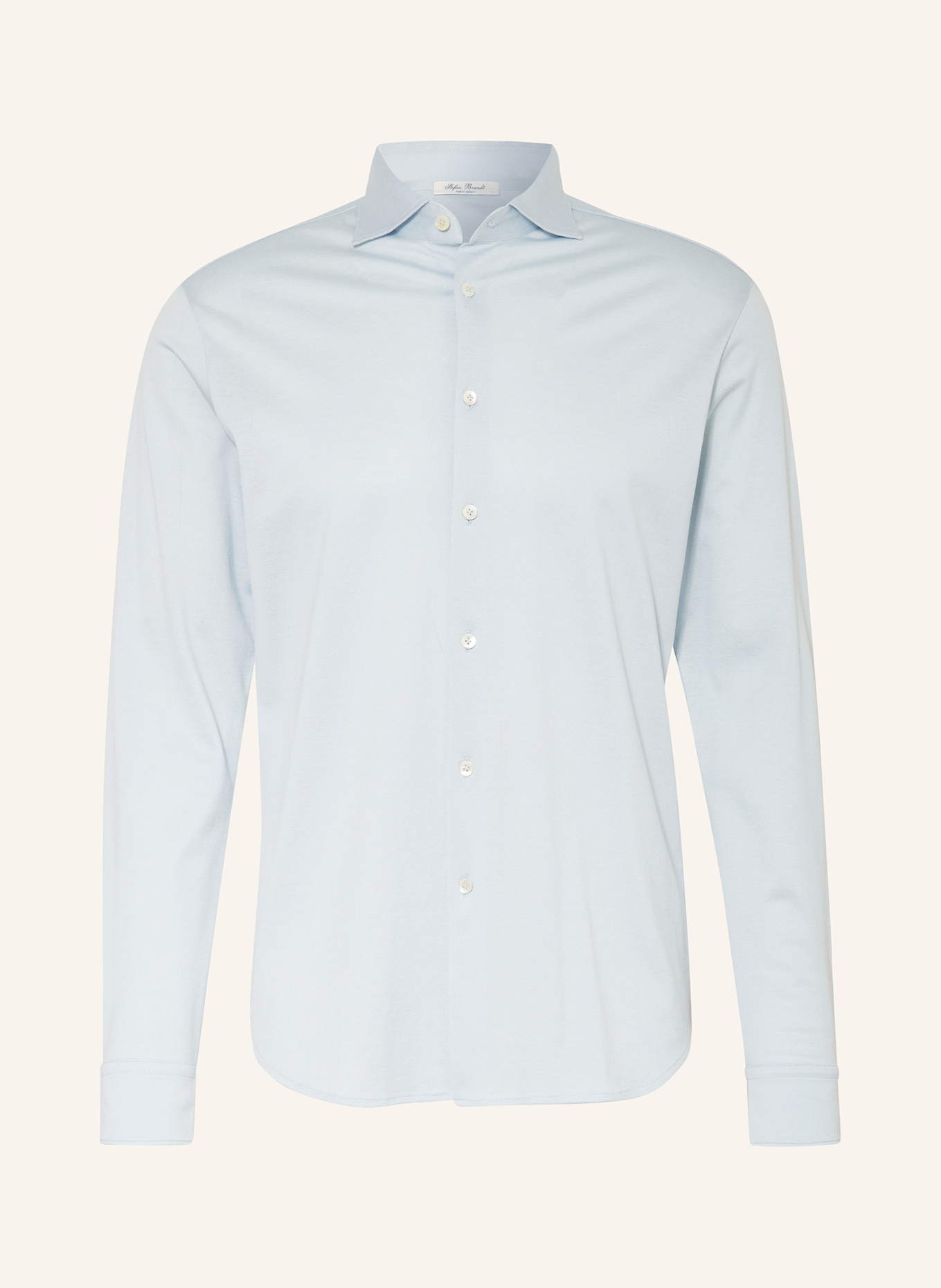 Stefan Brandt Piqué shirt slim fit: LIGHT BLUE