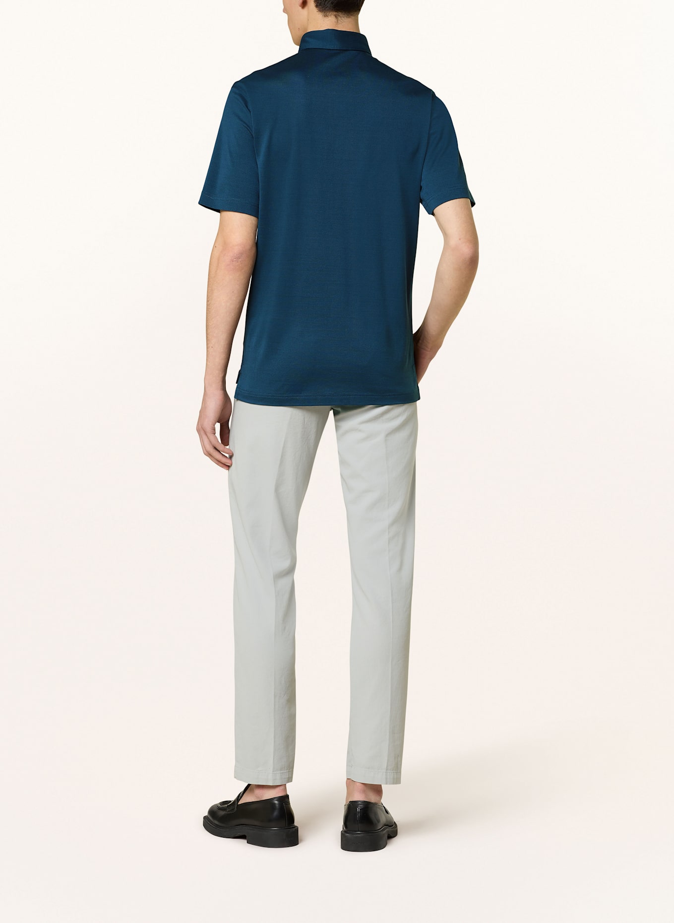 Stefan Brandt Piqué-Poloshirt: DUNKELBLAU