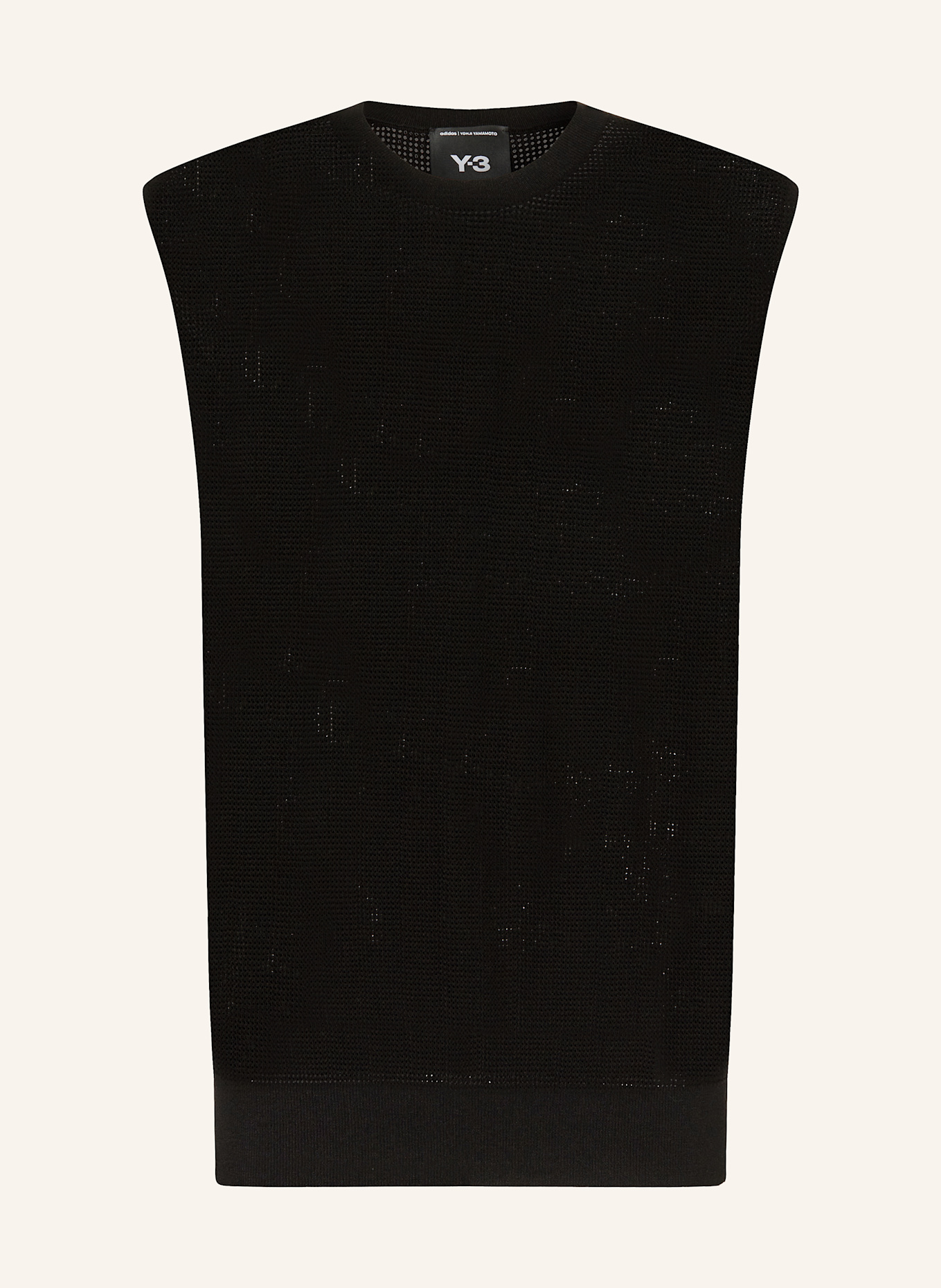 Y-3 Pullunder GFX KNIT: WEISS/ SCHWARZ