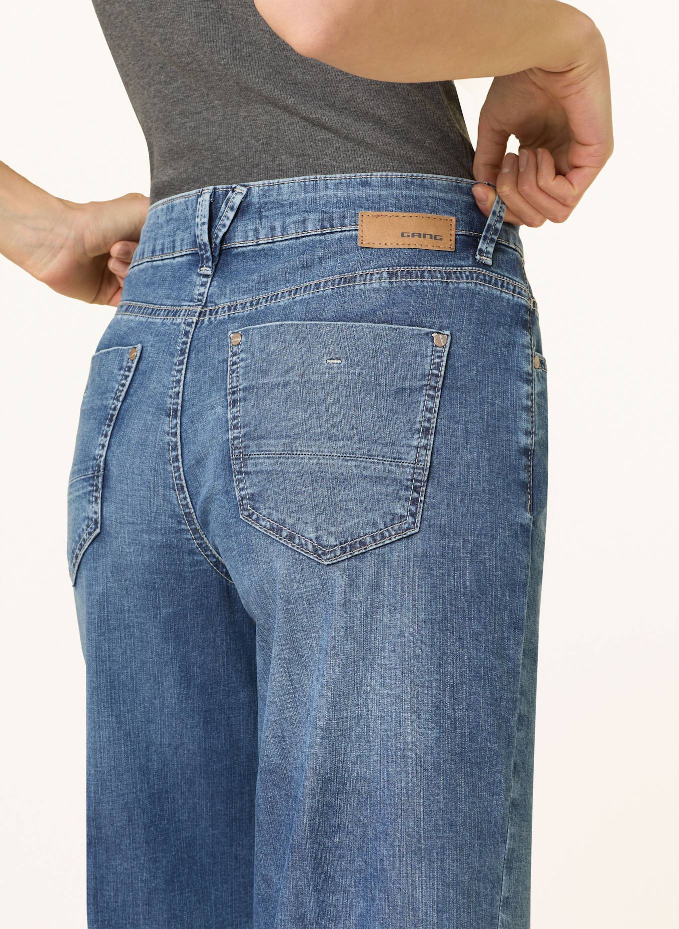 GANG Wide Leg Jeans 94CARLOTTA: 7596 medium summer wash