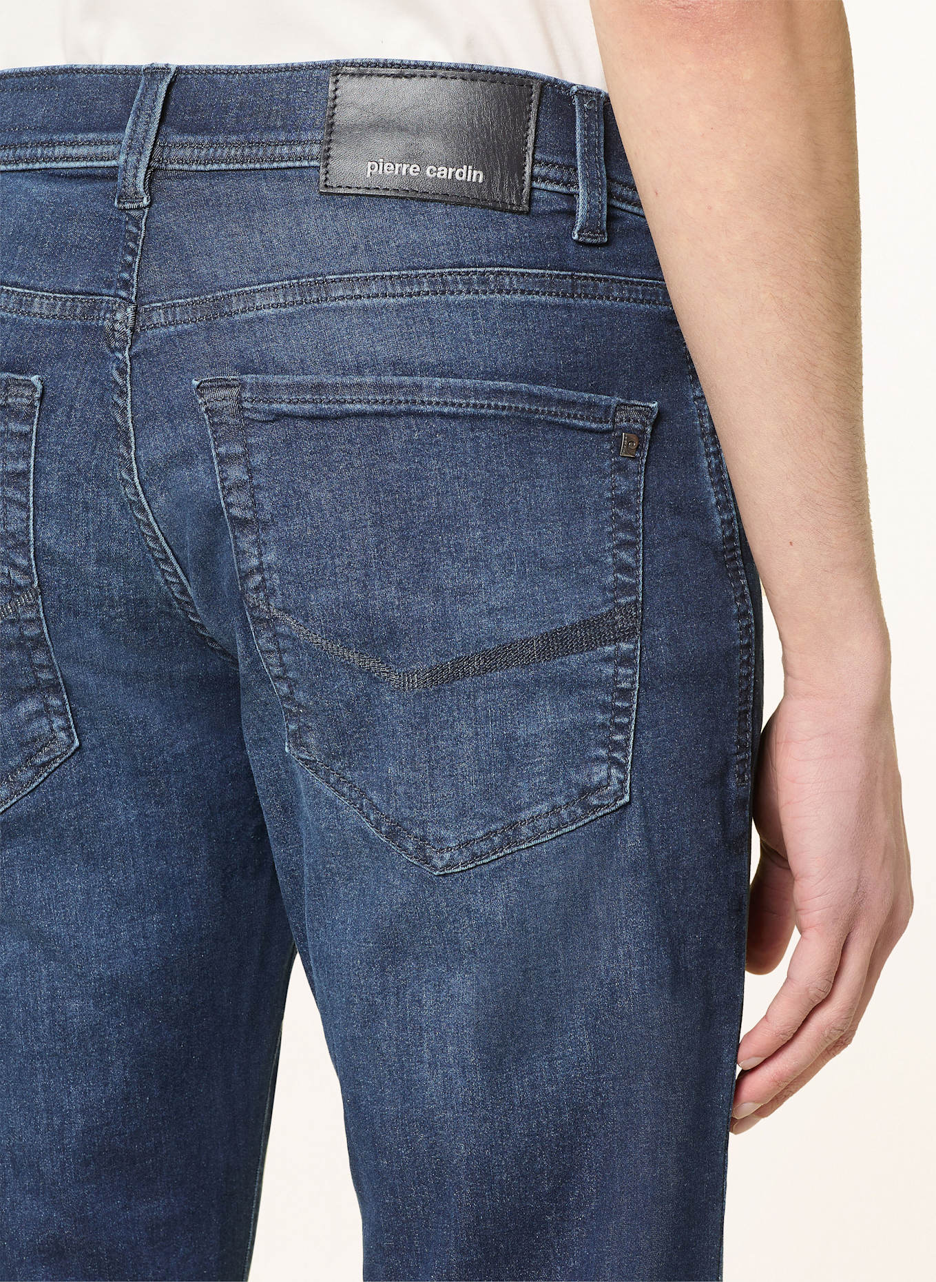 pierre cardin Jeans PC-LYON Tapered Fit: 6816 dark blue used mustache