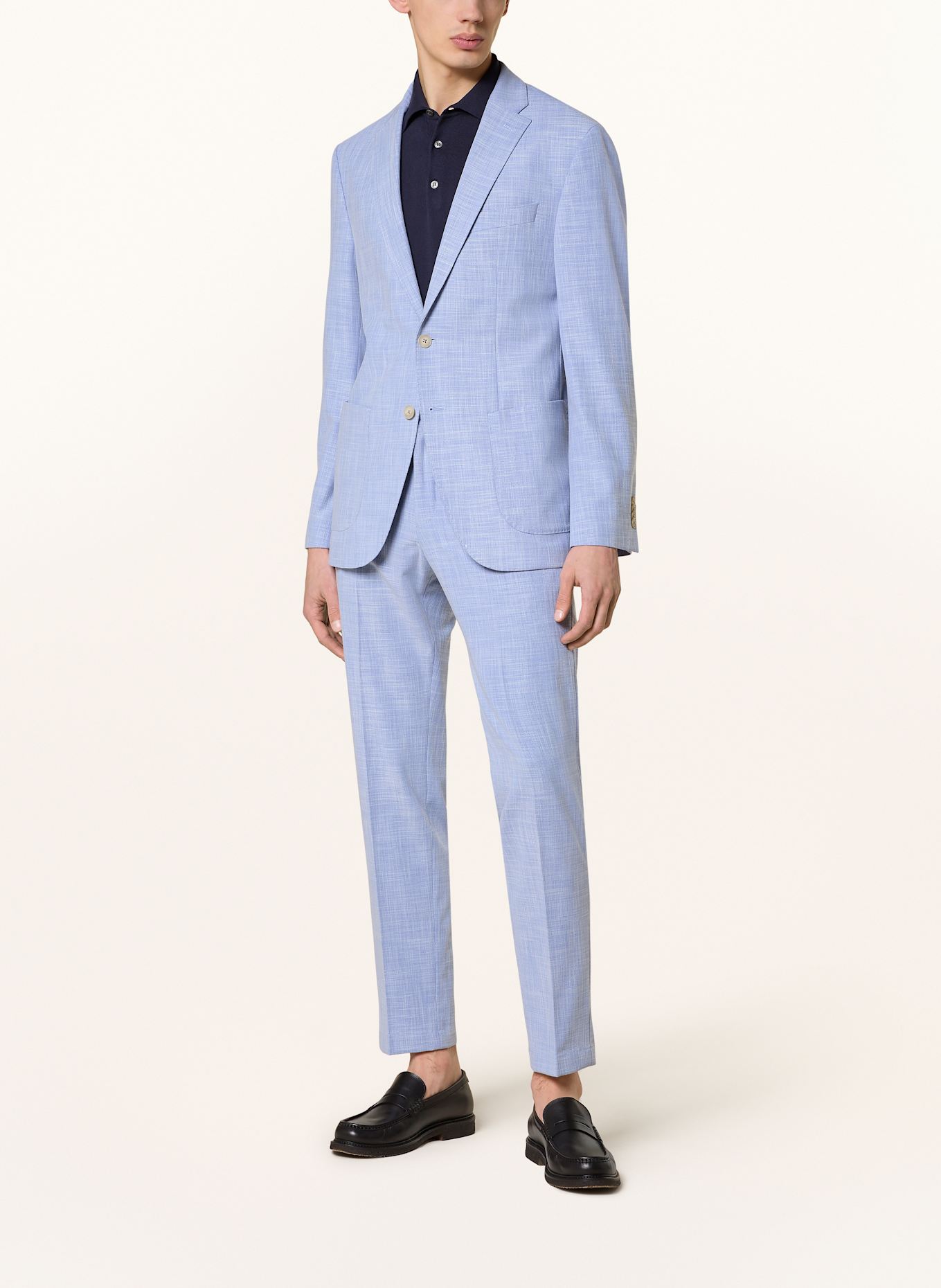 pierre cardin Spodnie garniturowe PC-RAY slim fit: 6027 Blue bell
