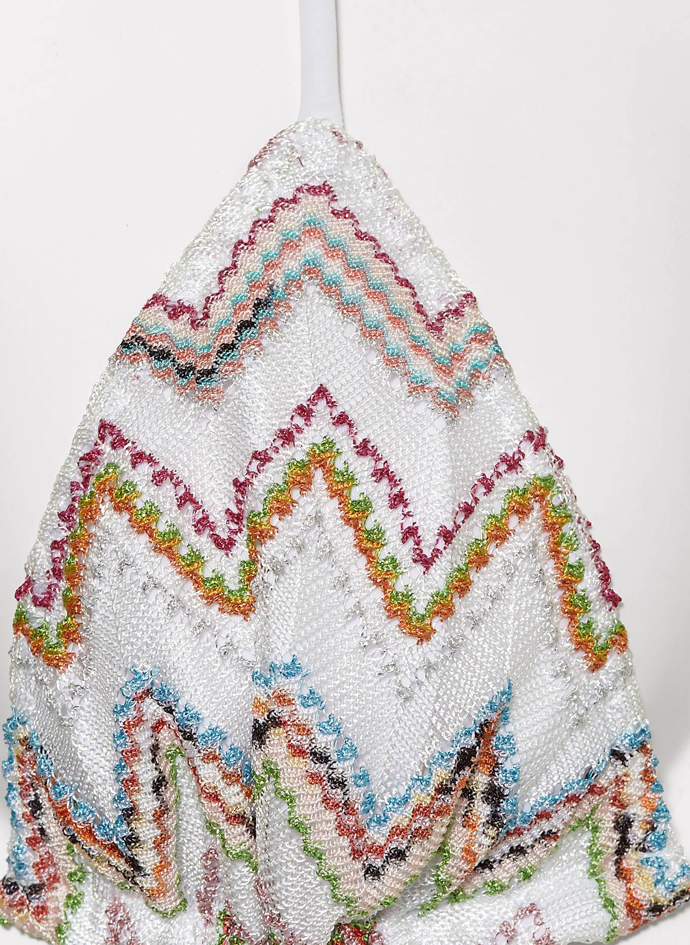 MISSONI Triangel-Bikini mit Glitzergarn: WEISS
