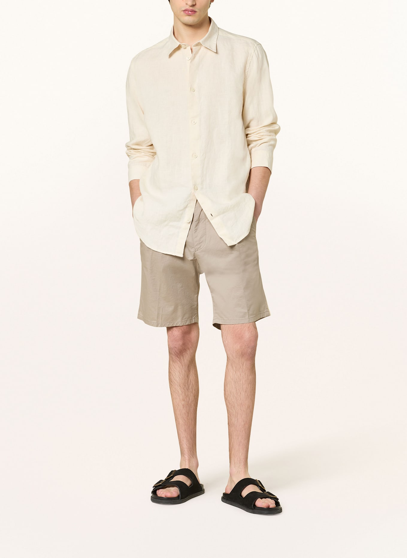 NN.07 Leinenhemd ENZO Regular Fit: 020 ECRU