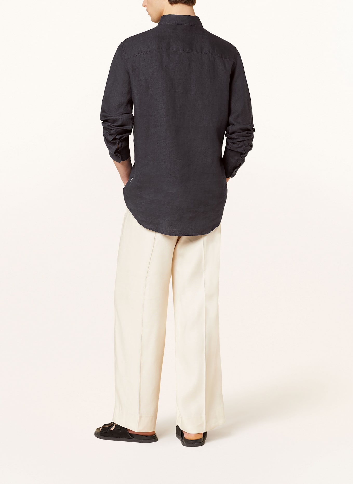 NN.07 Leinenhemd ENZO Regular Fit: DUNKELBLAU