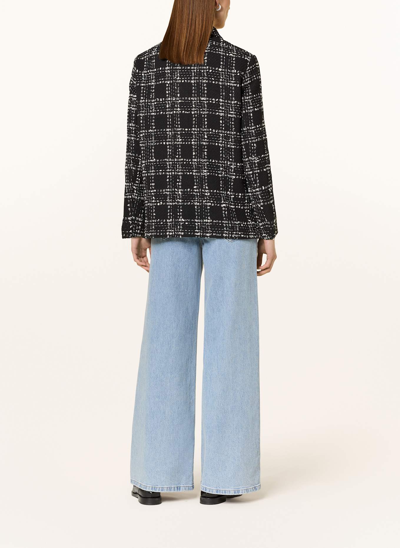 oui Bouclé-Jacke, Farbe: SCHWARZ/ ECRU (Bild 3)