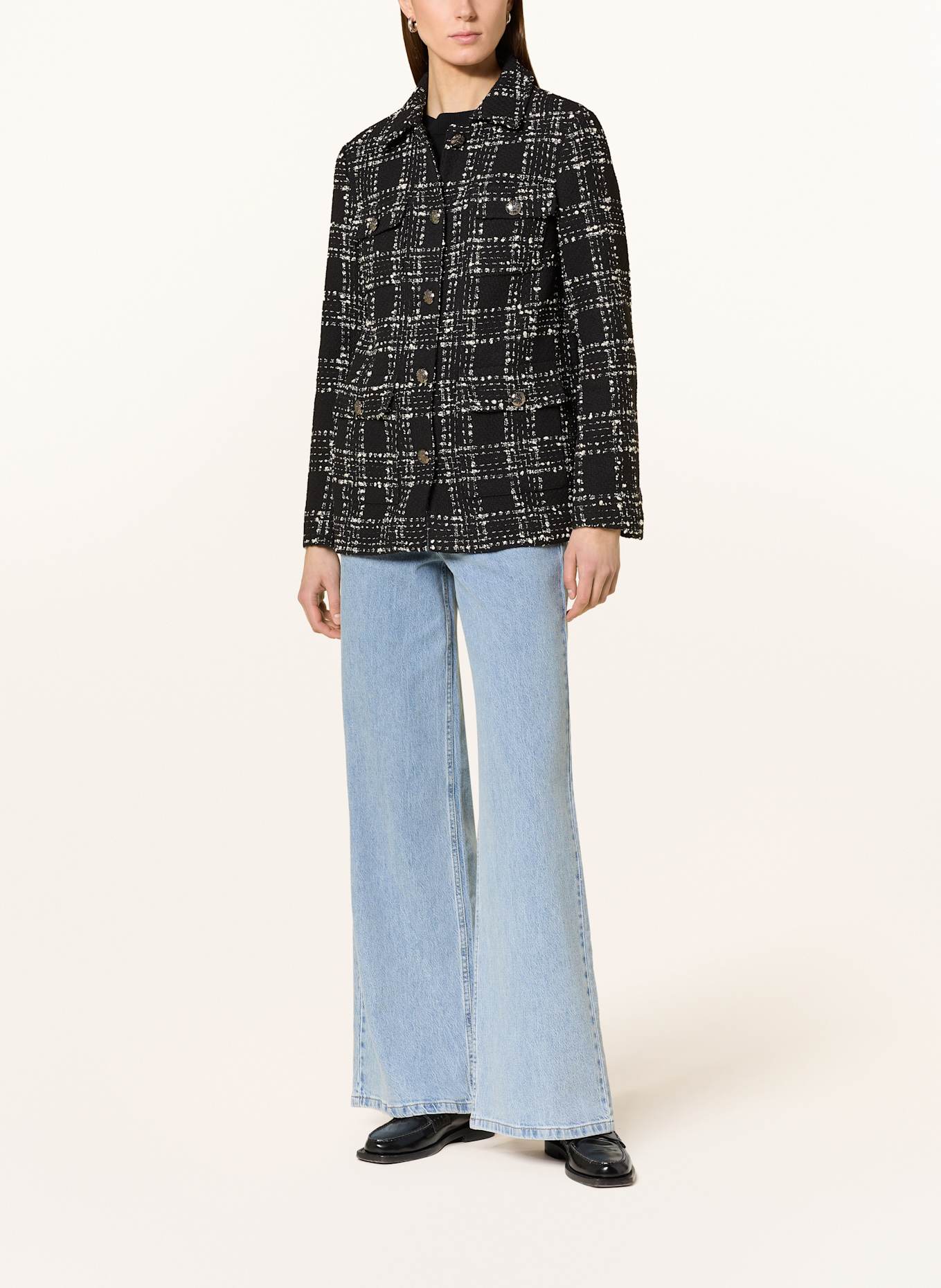 oui Bouclé-Jacke, Farbe: SCHWARZ/ ECRU (Bild 5)