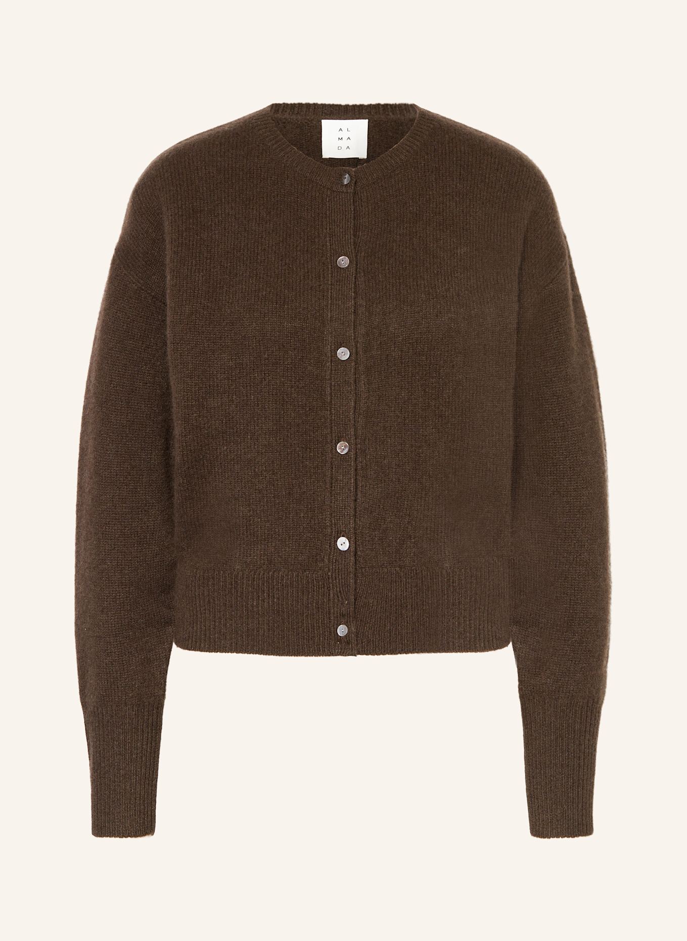 ALMADA LABEL Strickjacke COCO aus Cashmere: DUNKELBRAUN