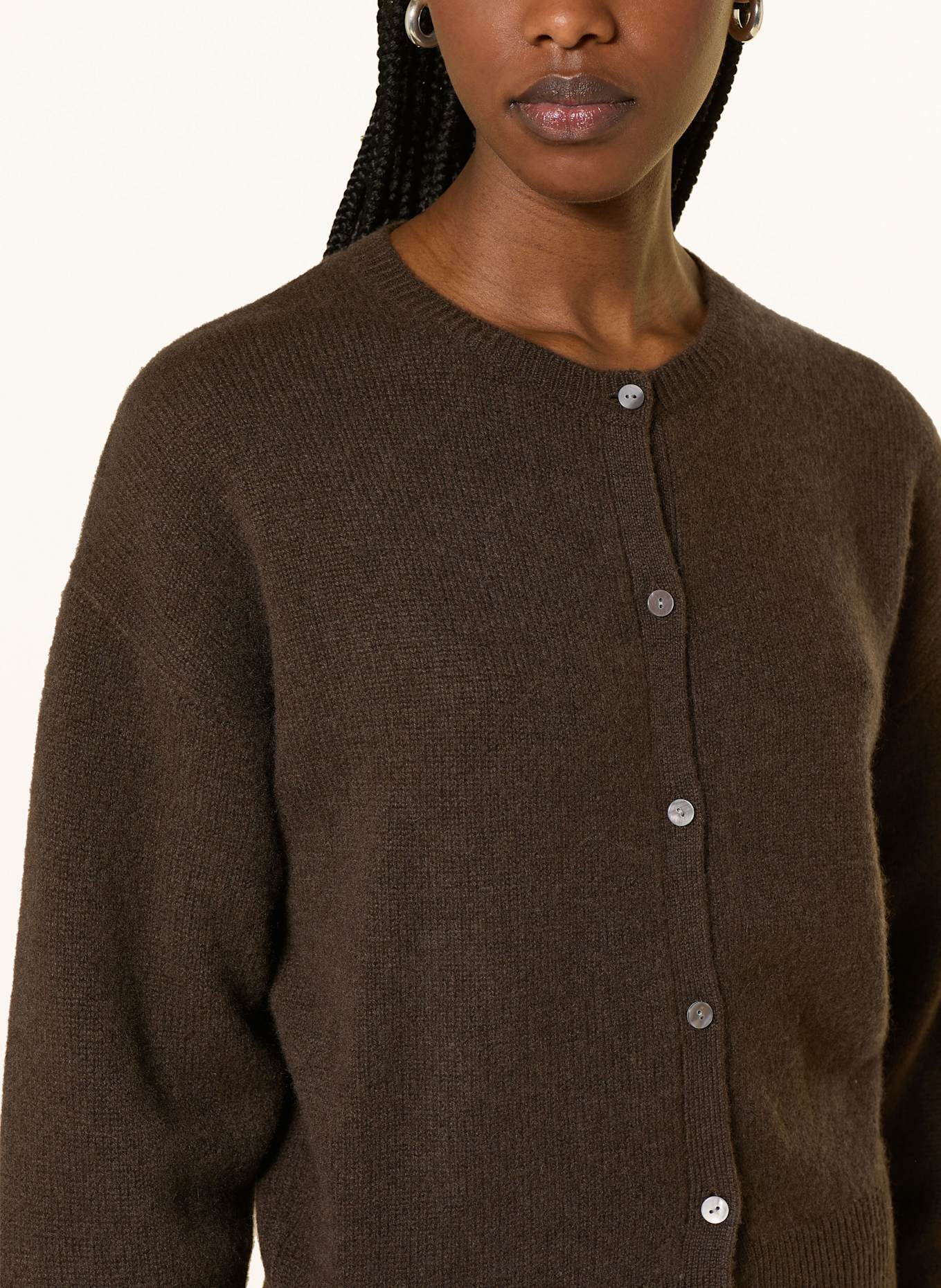 ALMADA LABEL Strickjacke COCO aus Cashmere: DUNKELBRAUN