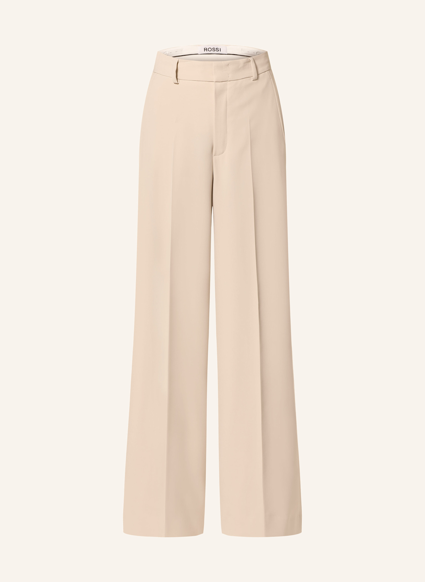 ROSSI IVON wide leg trousers: CREAM