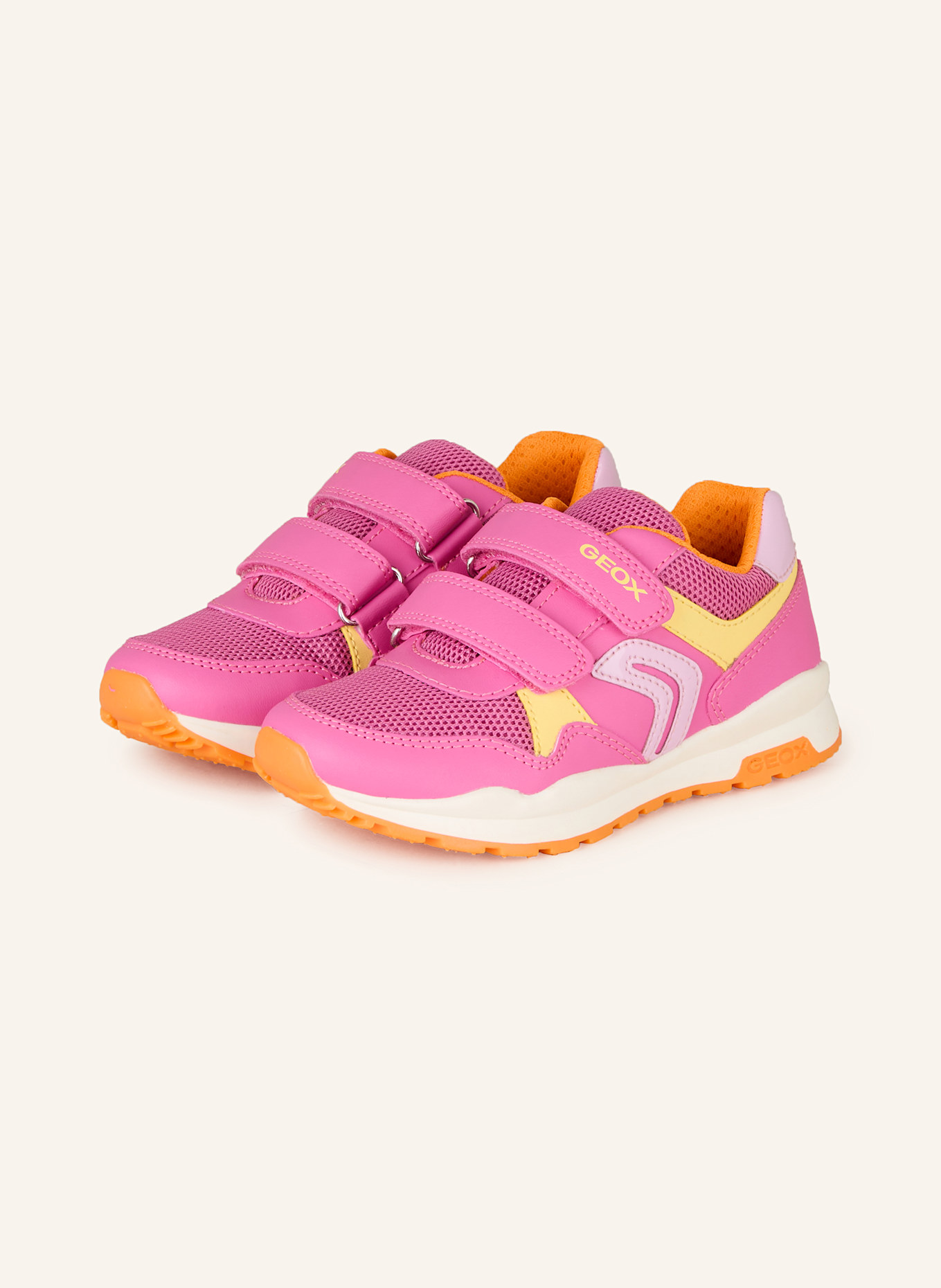 GEOX Sneaker PAVEL: FUCHSIA/ ORANGE/ GELB