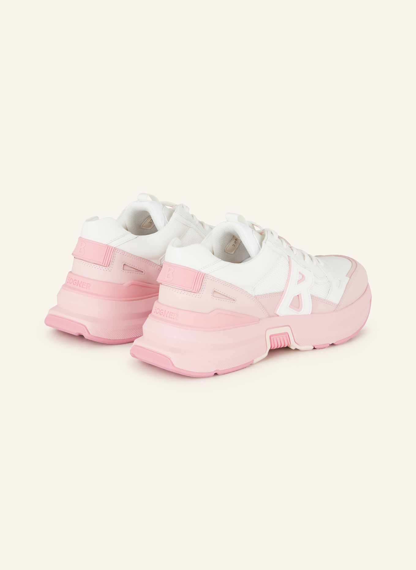 BOGNER Sneaker CTP25: WEISS/ PINK