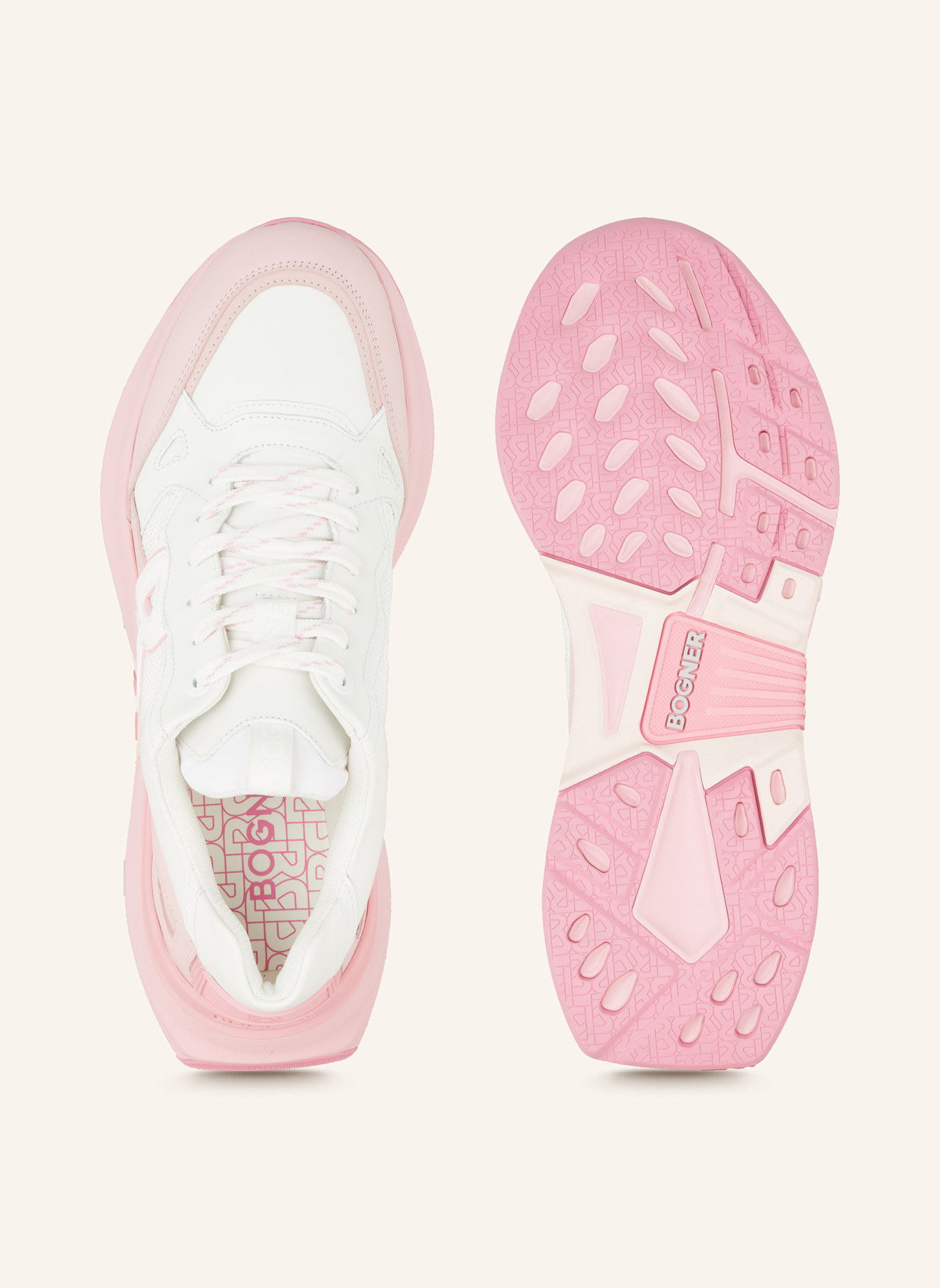 BOGNER Sneaker CTP25: WEISS/ PINK