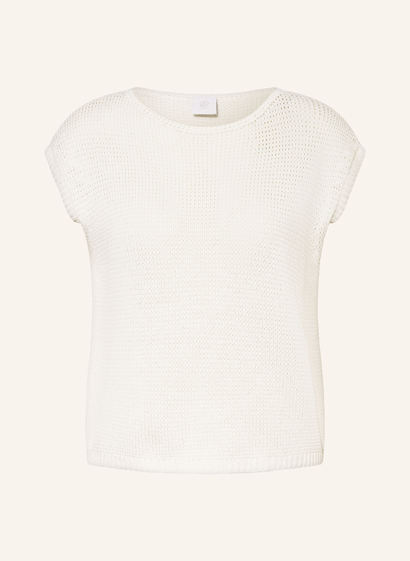 BOGNER Strickshirt MIRI mit Seide: WEISS