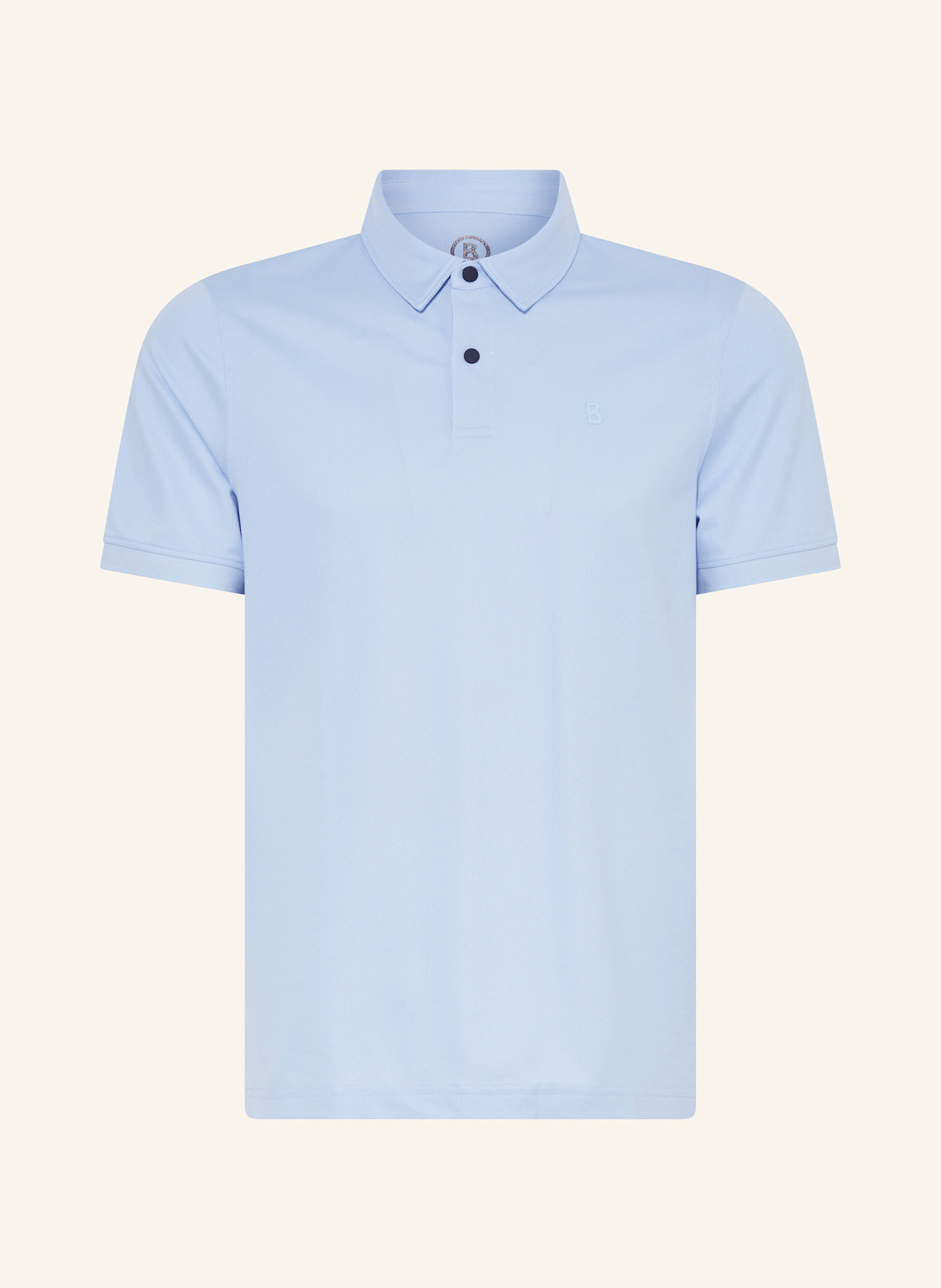 BOGNER Piqué polo shirt TIMO regular fit: LIGHT BLUE