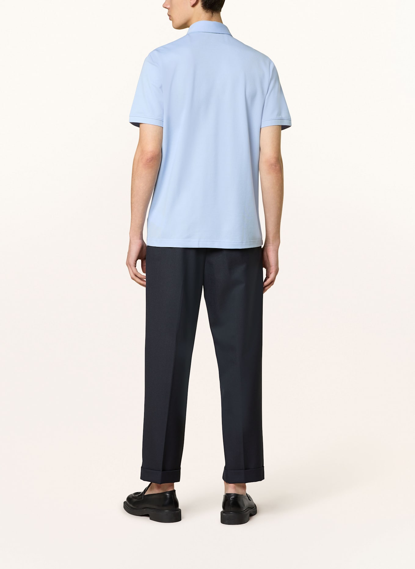 BOGNER Piqué polo shirt TIMO regular fit: LIGHT BLUE