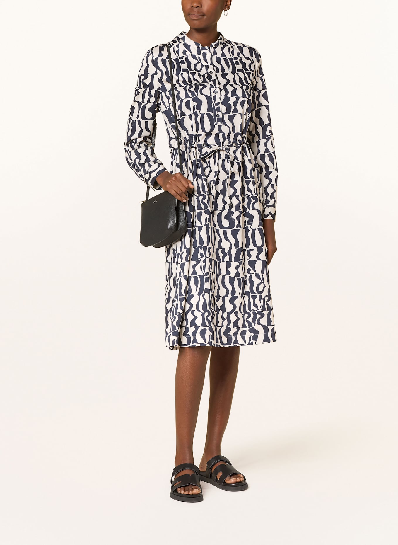 BOGNER Kleid: DUNKELBLAU/ BEIGE