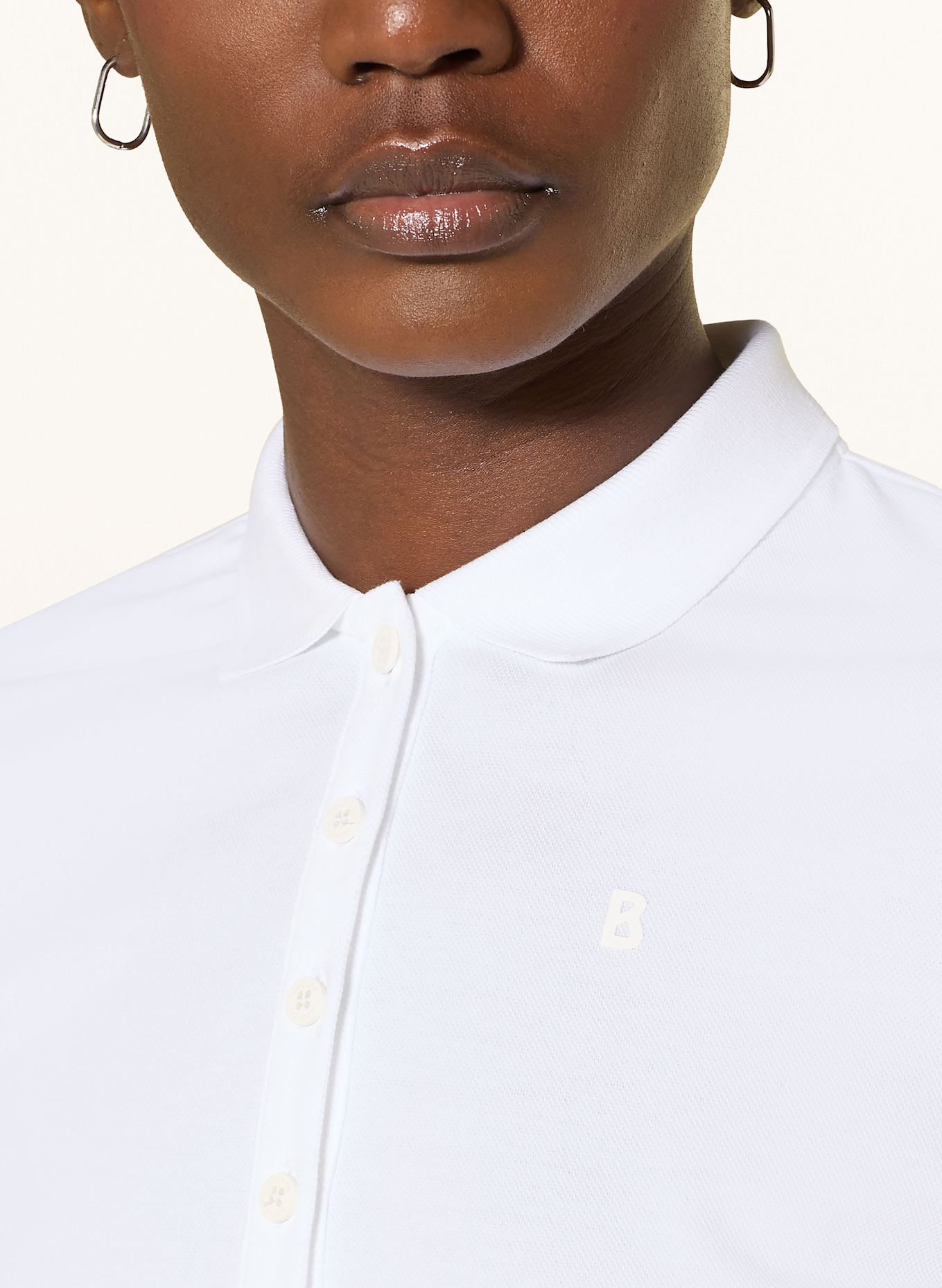 BOGNER Piqué-Poloshirt MALIKA: WEISS