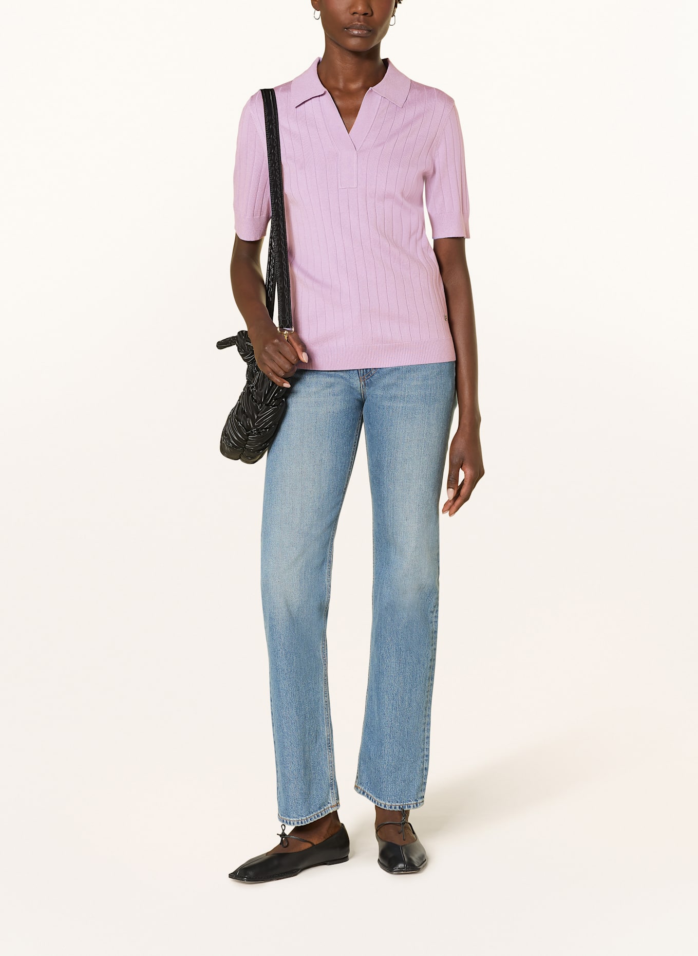 BOGNER Strickshirt JUNE mit Seide: HELLLILA