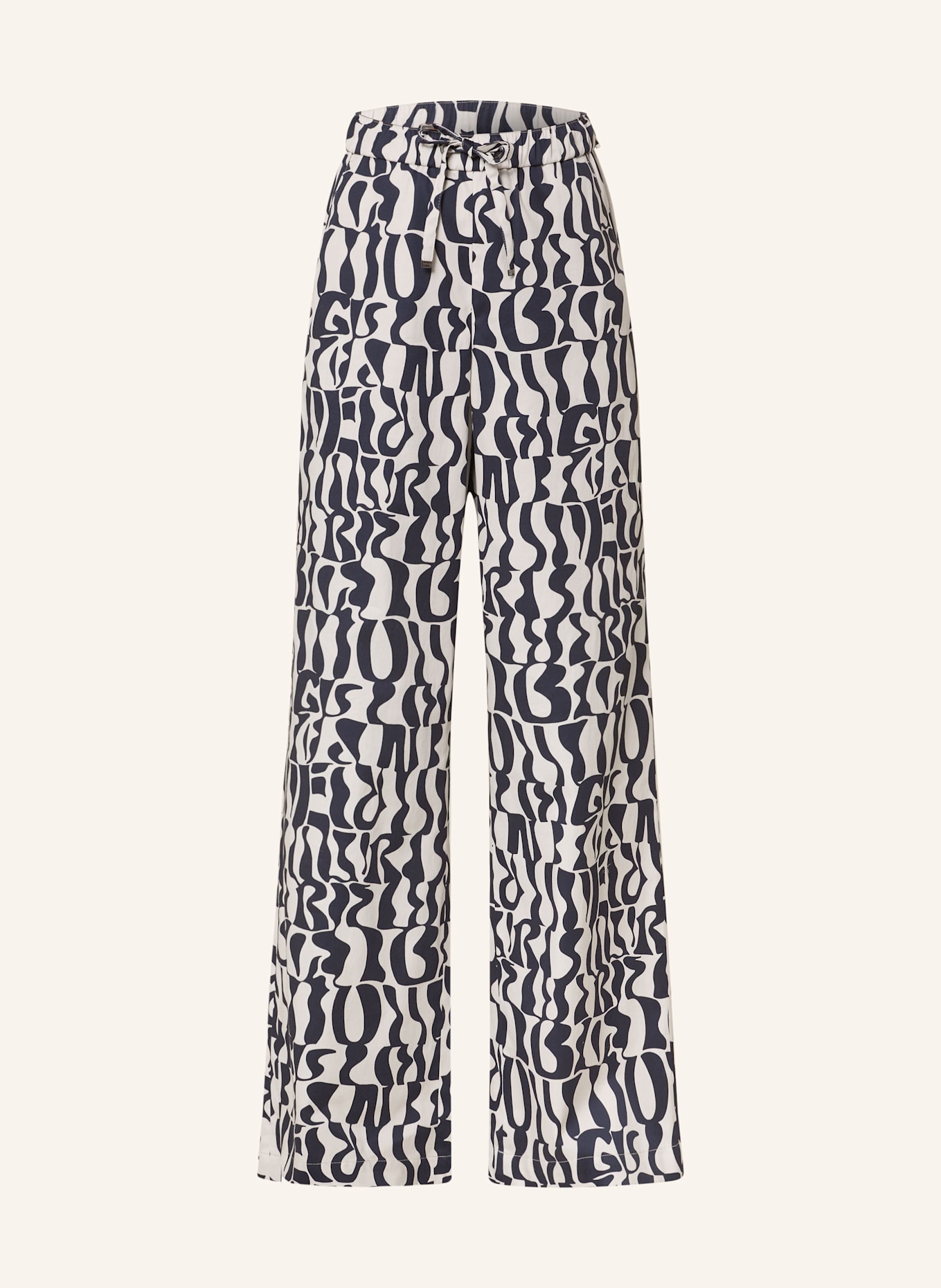 BOGNER Marlenehose DONYA: CREME / DUNKELBLAU