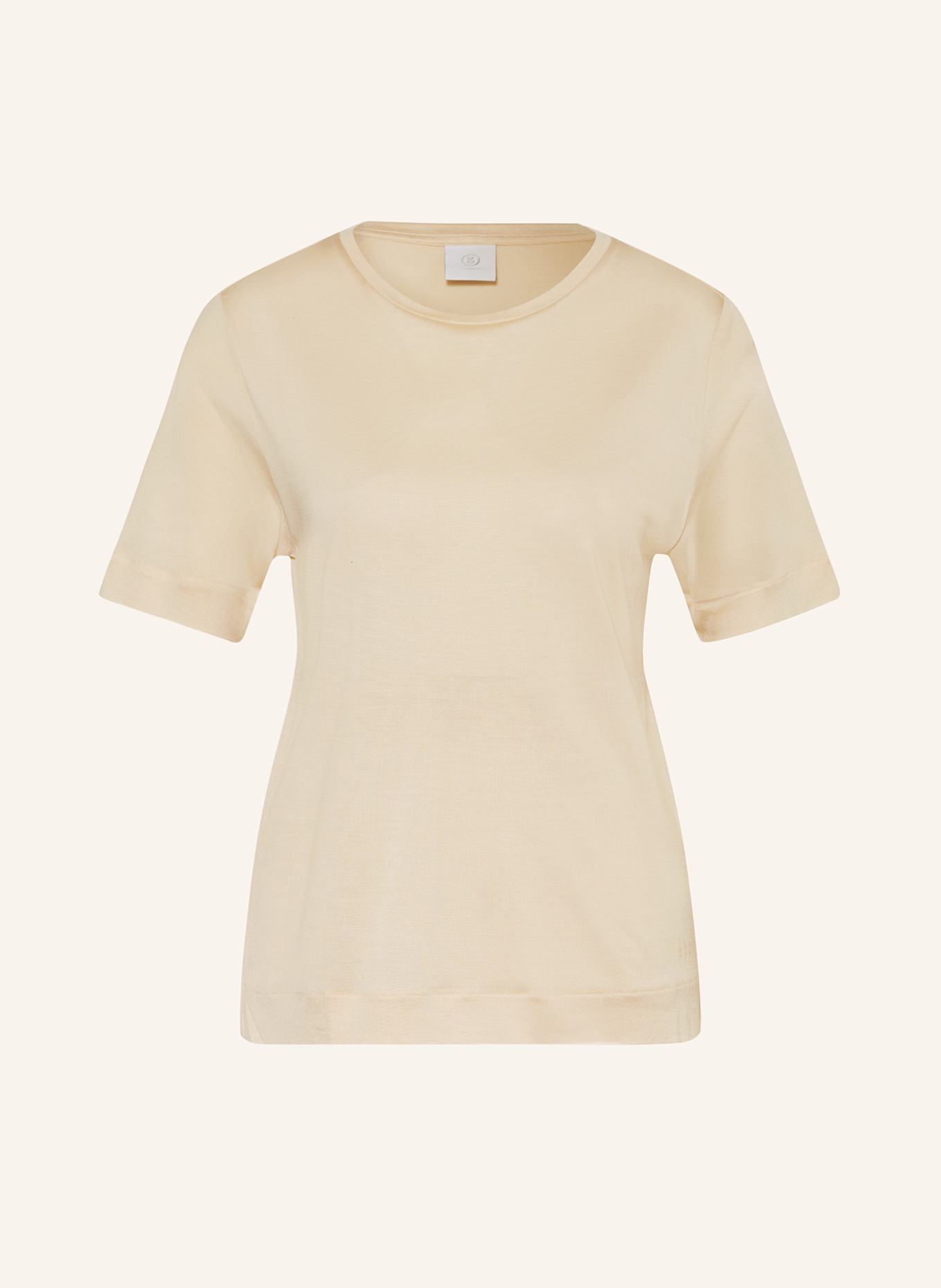 BOGNER T-Shirt SIENNA aus Seide: HELLGELB