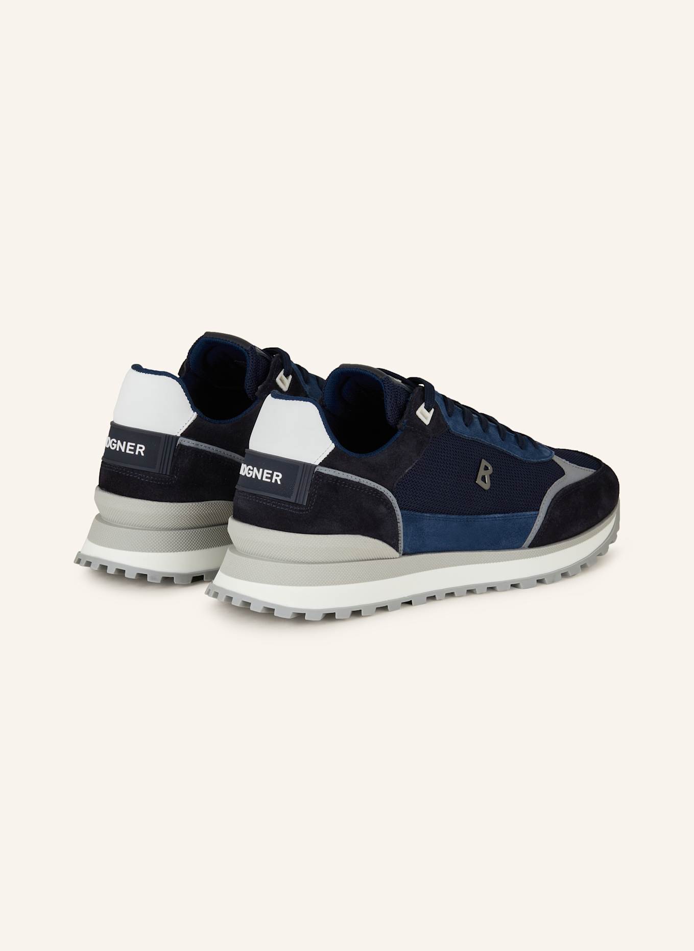 BOGNER Sneaker NEWPORT: DUNKELBLAU/ SCHWARZ/ WEISS
