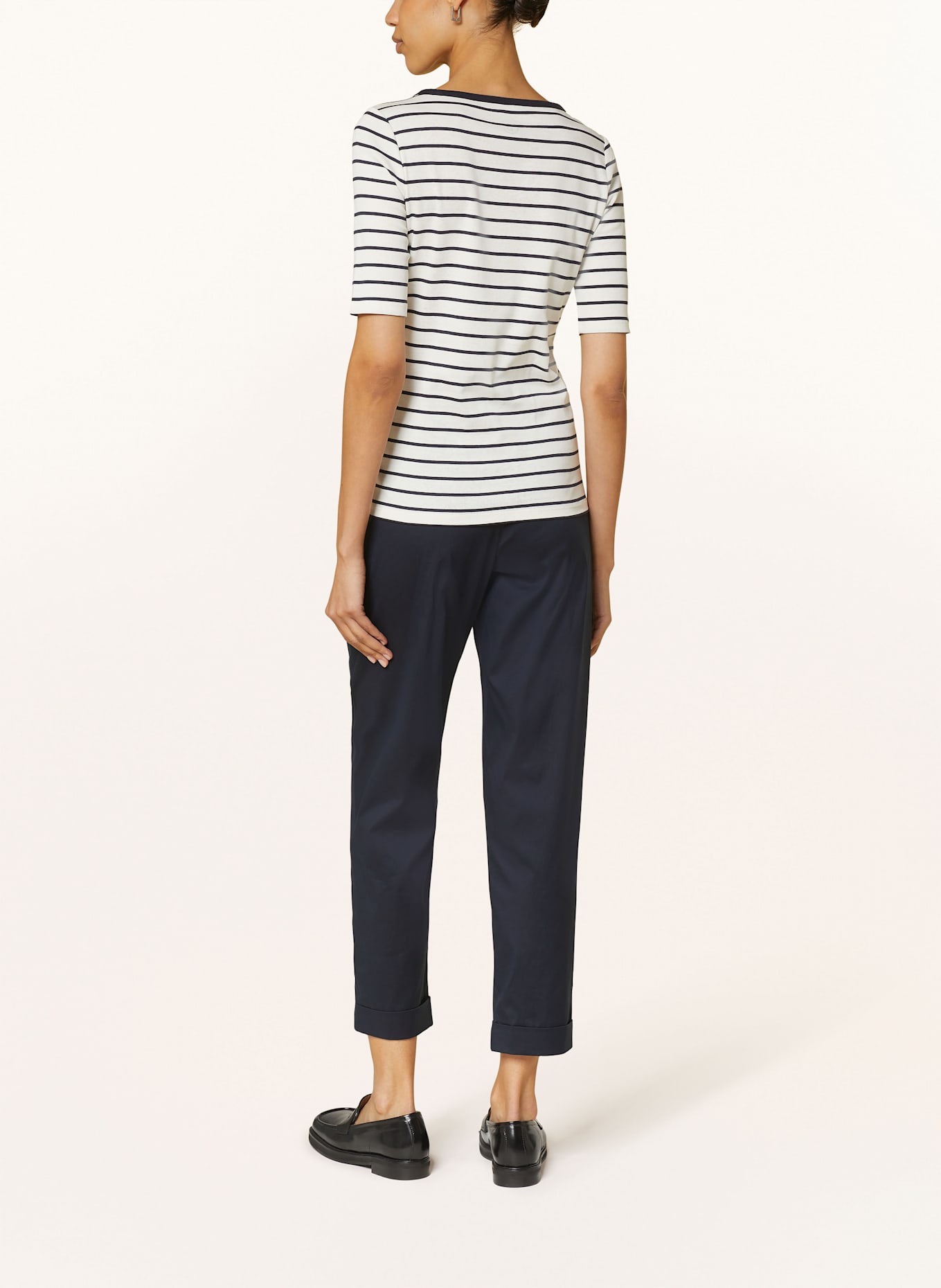 BOGNER T-shirt LOUNA: GRANATOWY/ ECRU