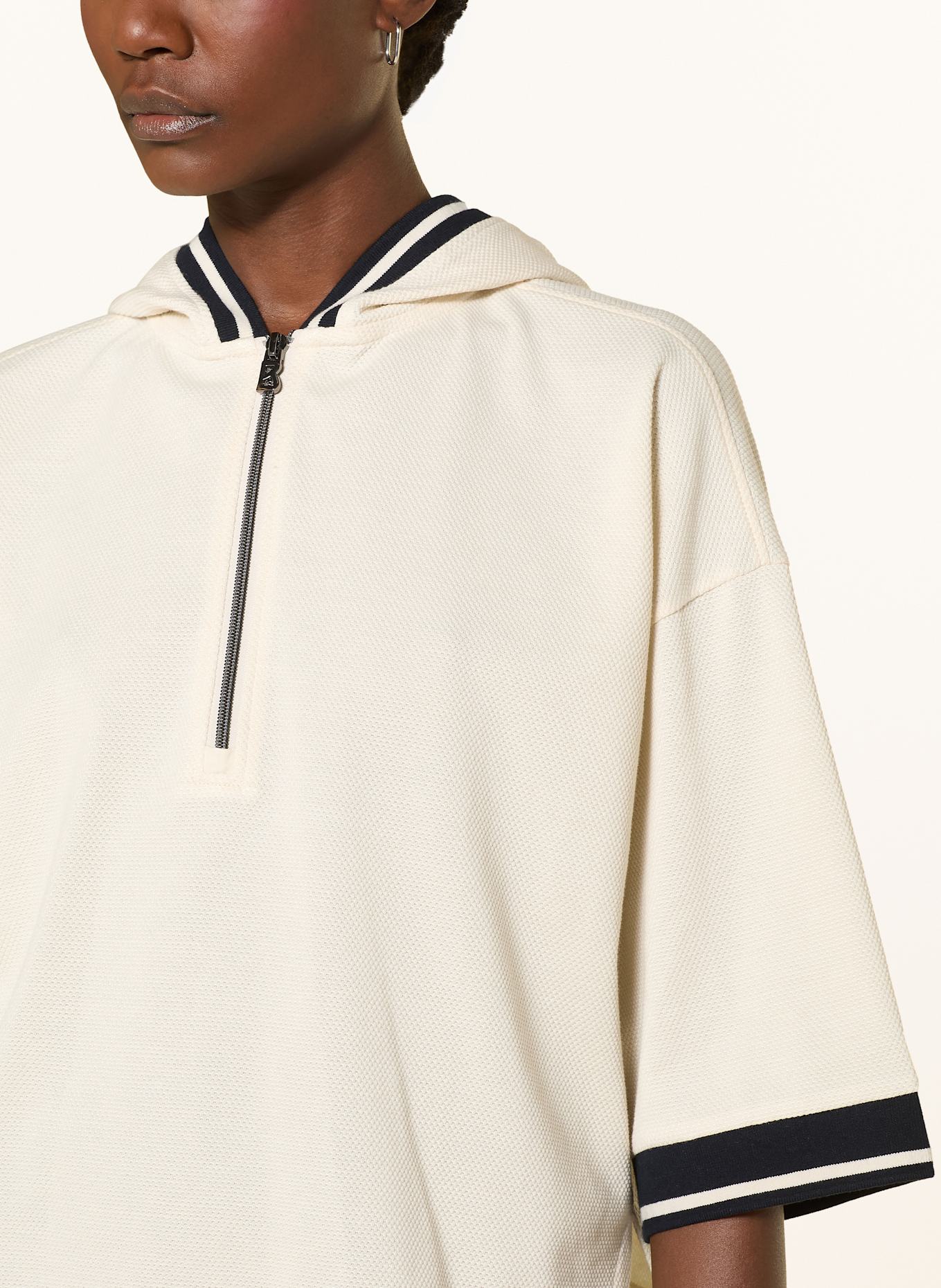 BOGNER Piqué-Hoodie HOLLY: ECRU