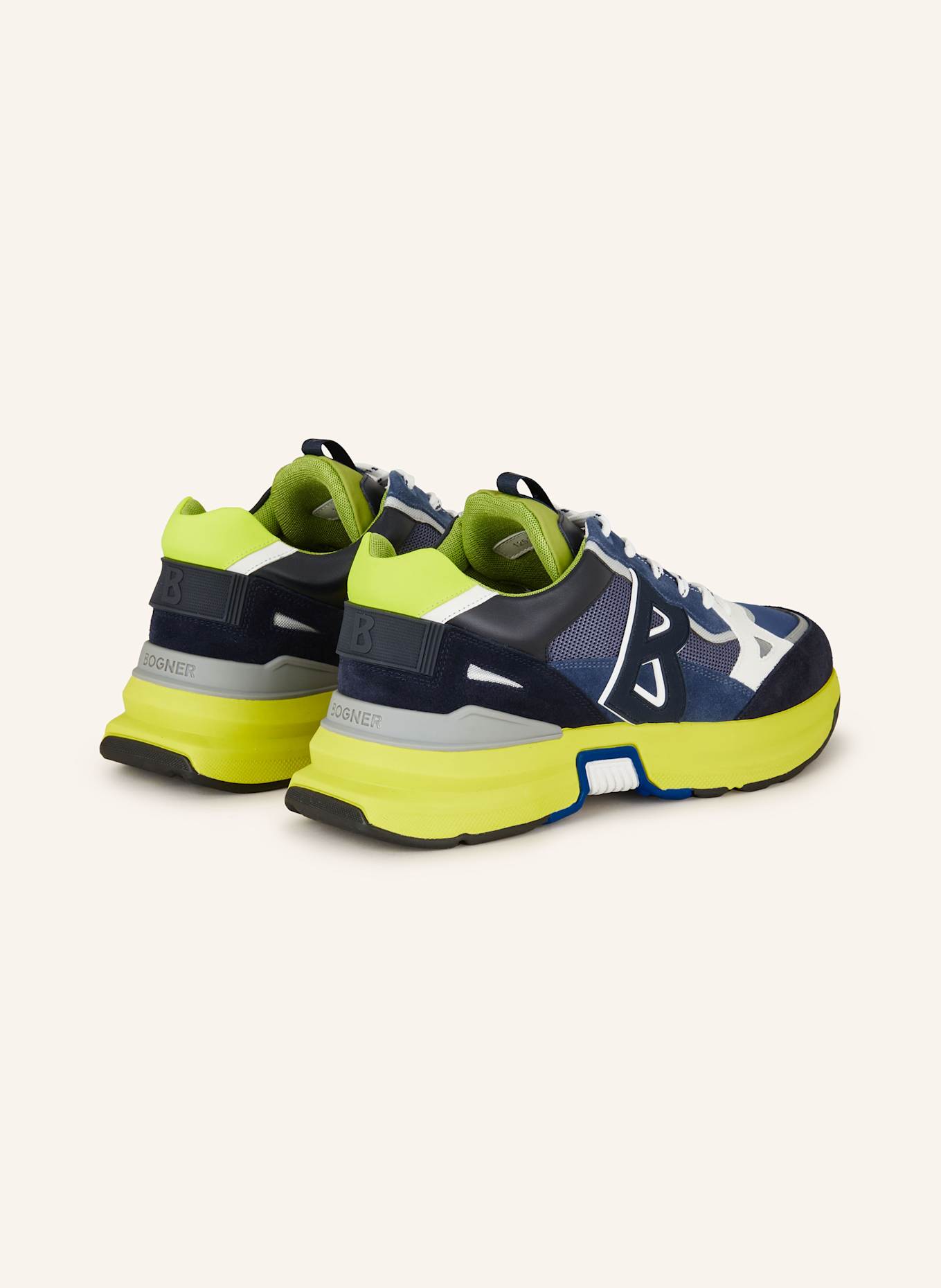 BOGNER Sneaker CTP25: BLAU/ DUNKELBLAU/ GELB