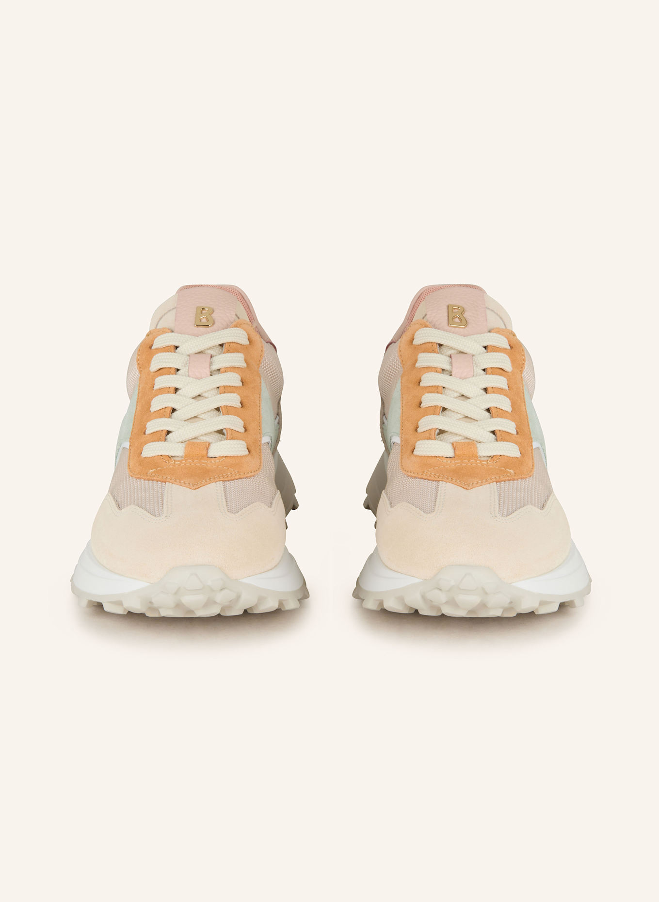 BOGNER Sneaker CHARLOTTE: HELLBRAUN / MINT / ORANGE