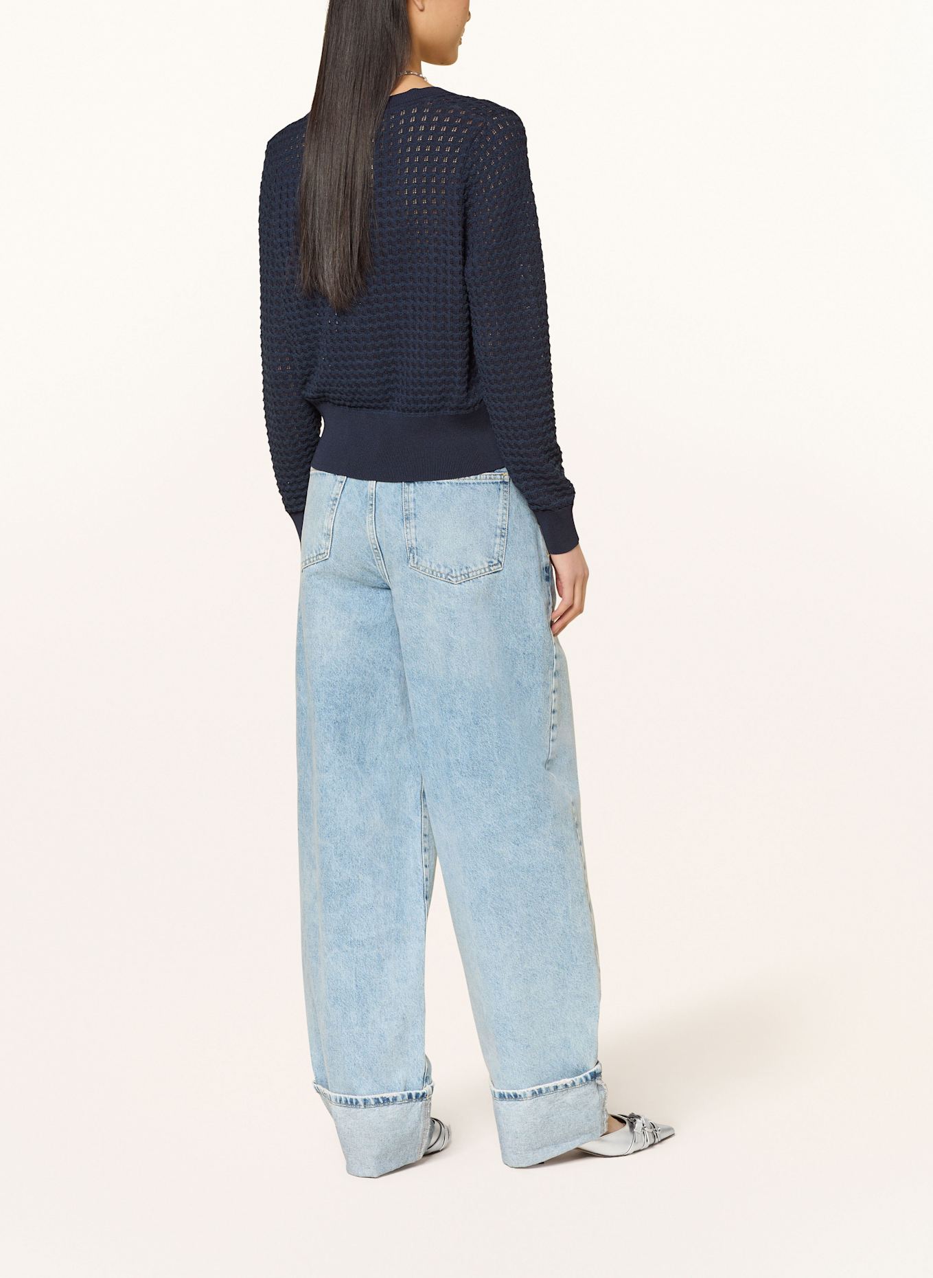 ESSENTIEL ANTWERP Cardigan HELLENIUM, Color: DARK BLUE (Image 3)