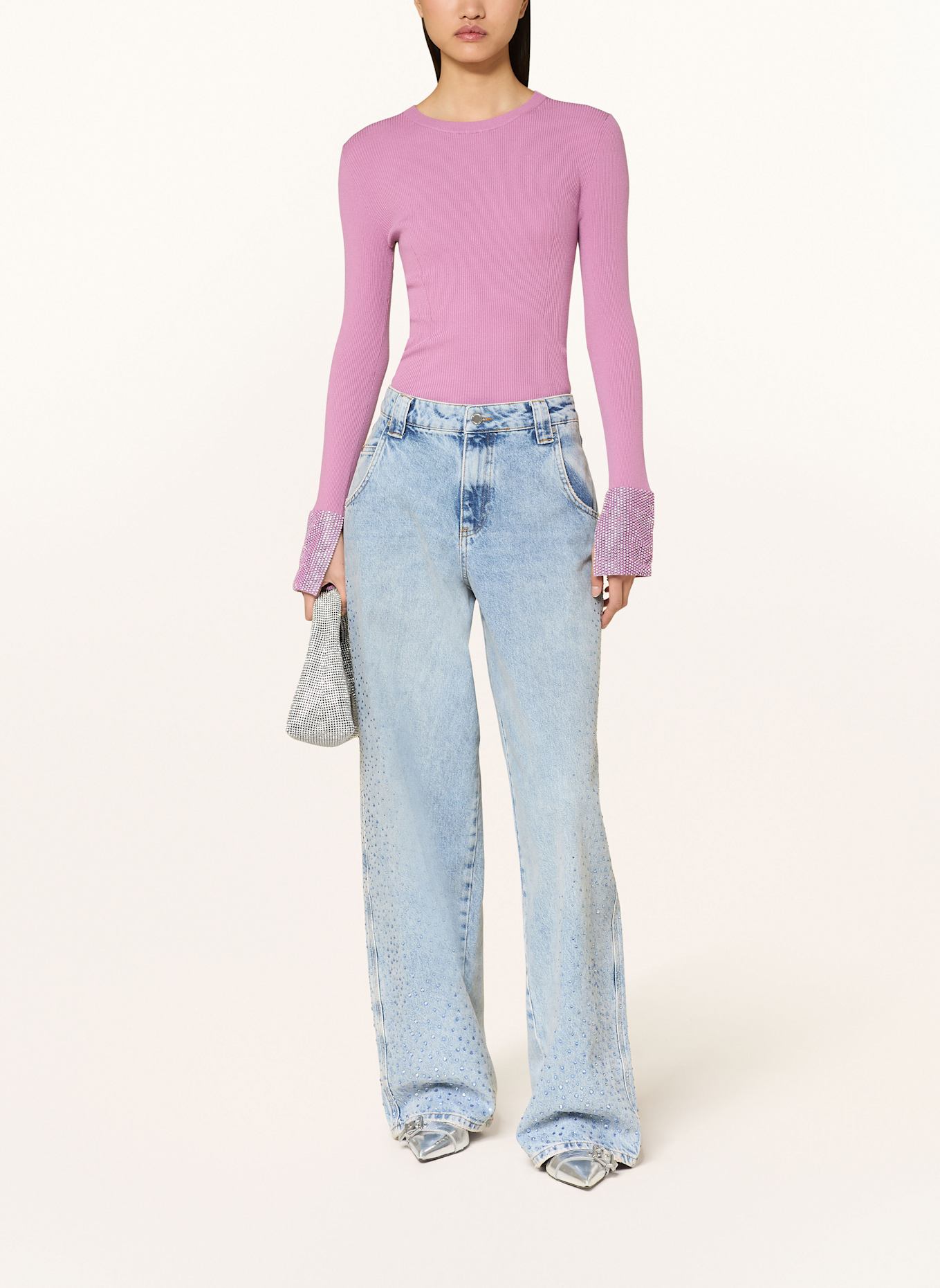 ESSENTIEL ANTWERP Jeans HIT avec pierres décoratives: AB08 Aqua Blue