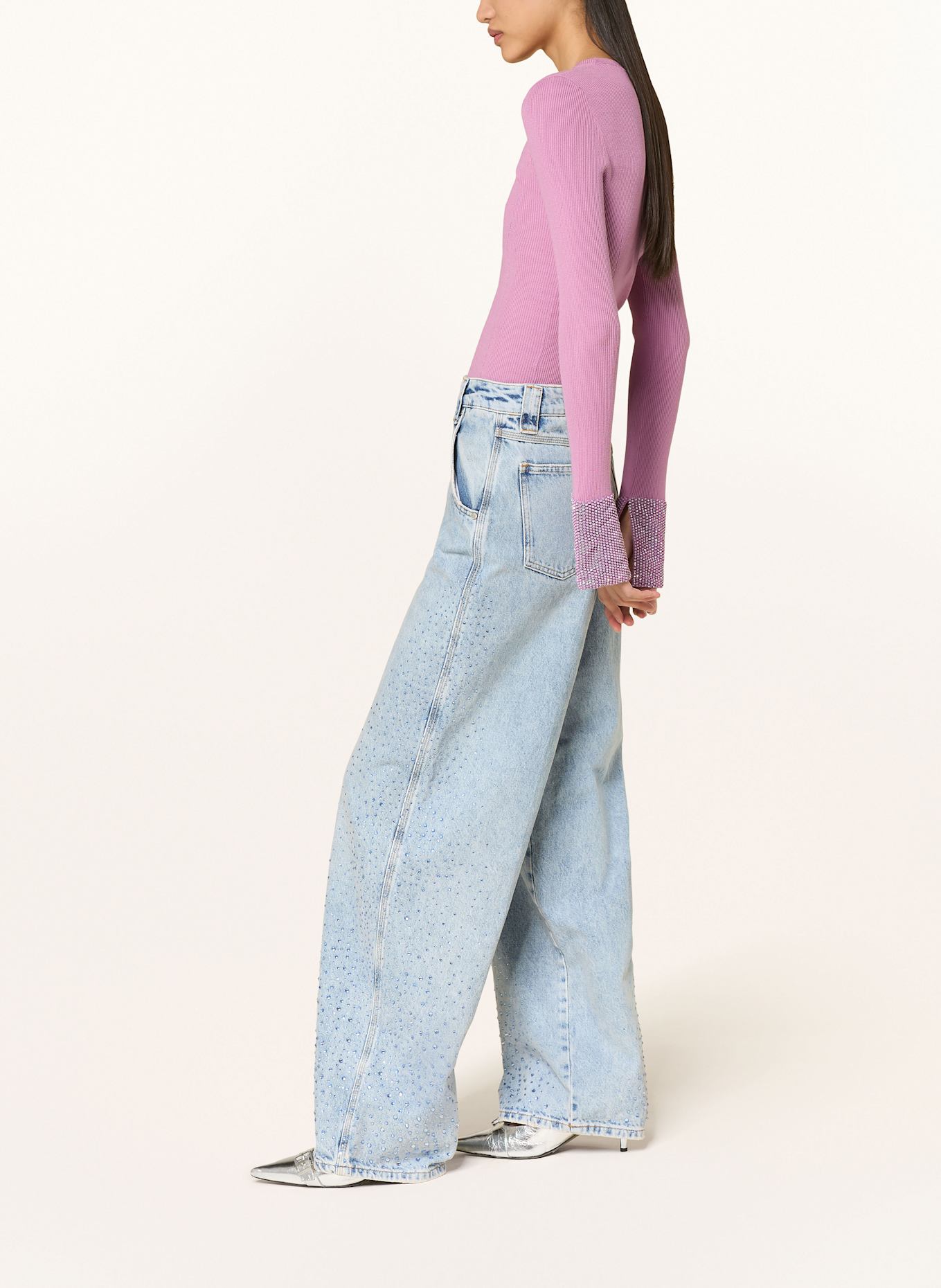 ESSENTIEL ANTWERP Jeans HIT avec pierres décoratives: AB08 Aqua Blue