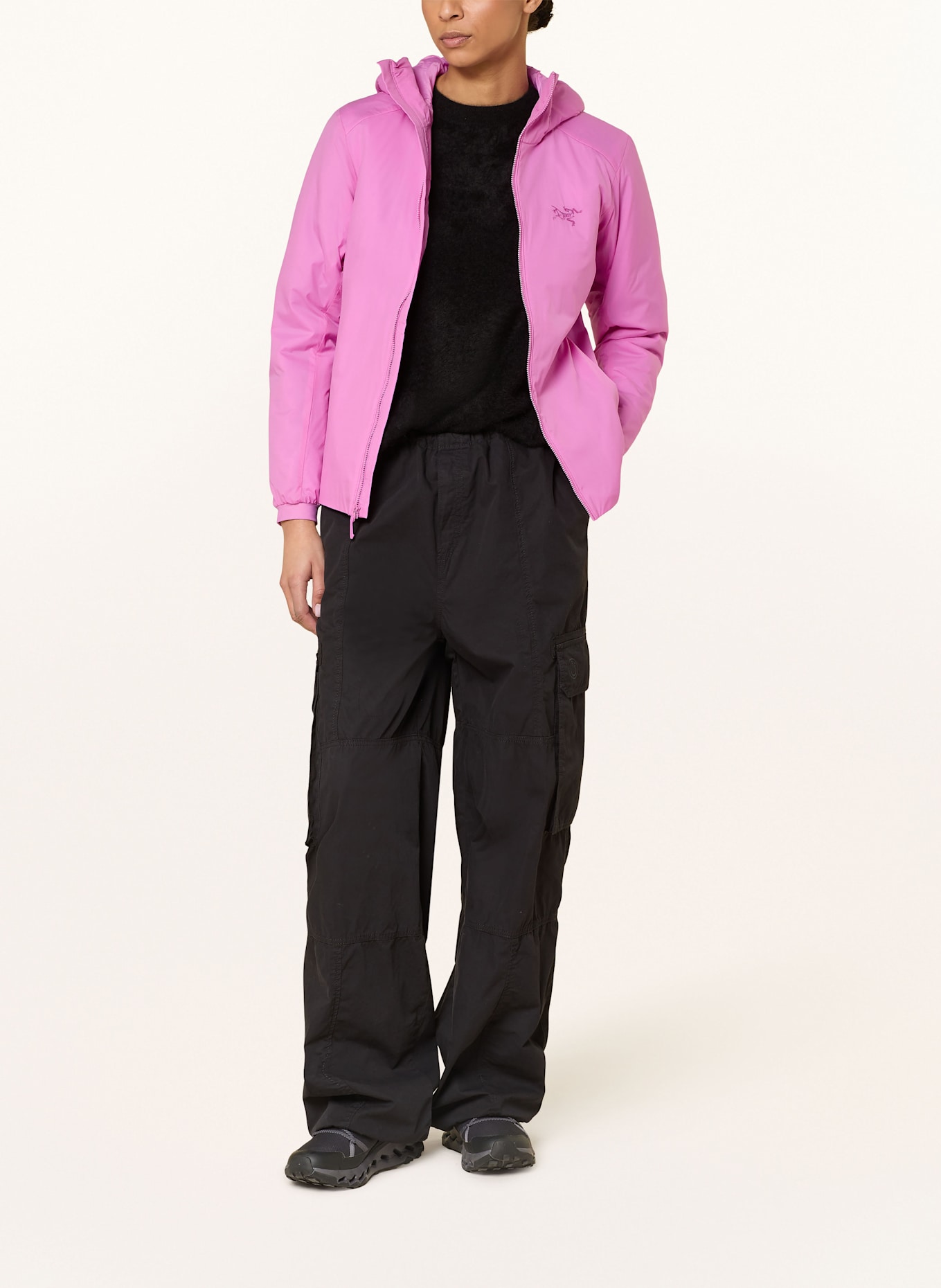 ARC'TERYX Funktionsjacke ATOM HOODY: PINK