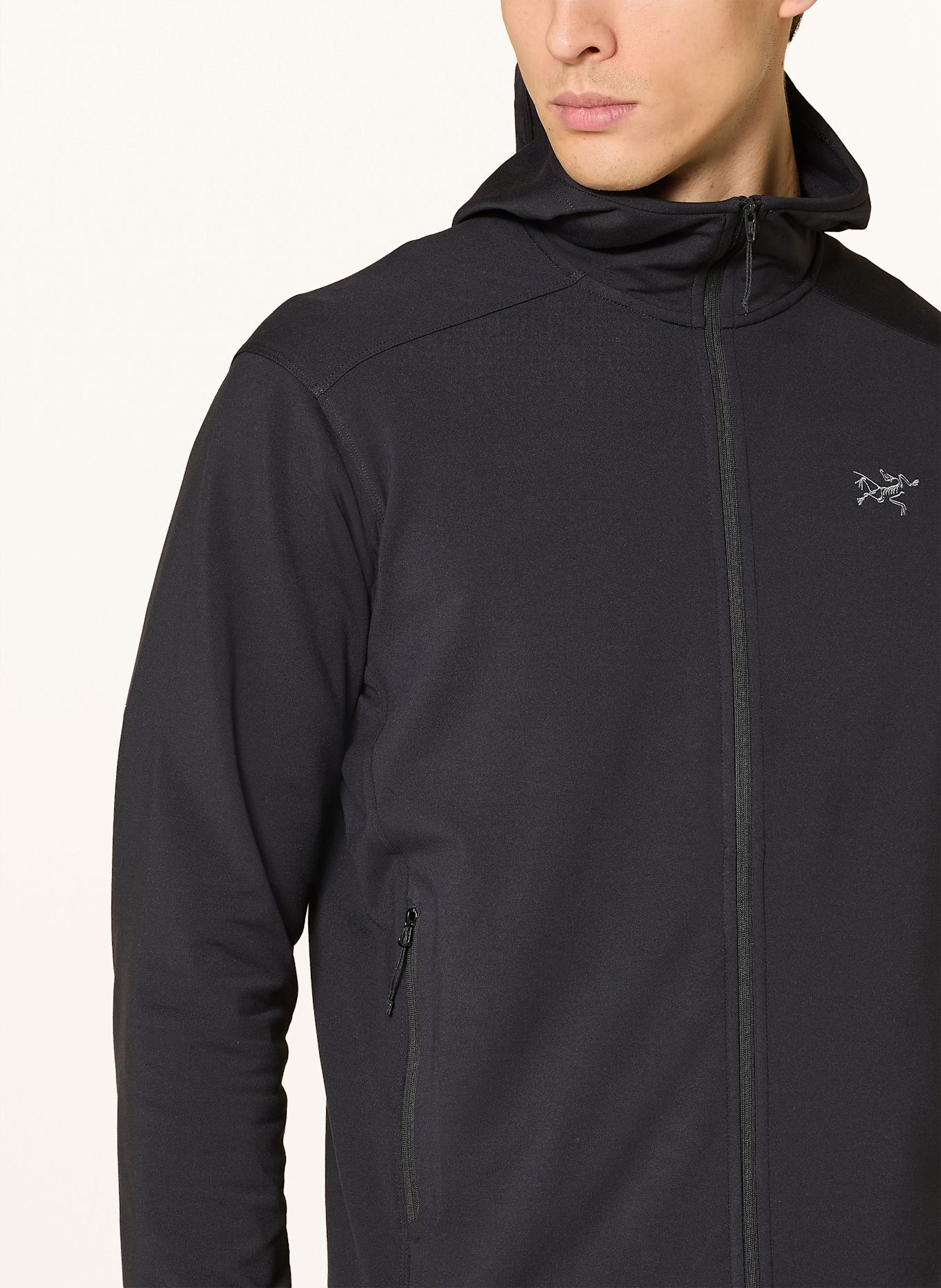 ARC'TERYX Midlayer-Jacke KYANITE LIGHTWEIGHT: SCHWARZ