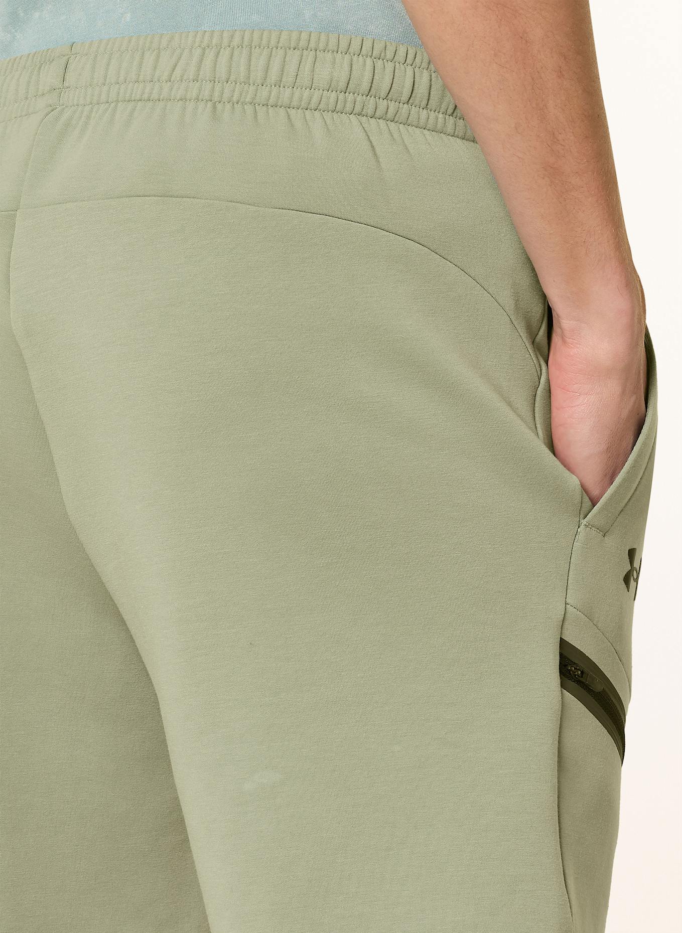 UNDER ARMOUR Szorty dresowe UA UNSTOPABLE: JASNOZIELONY